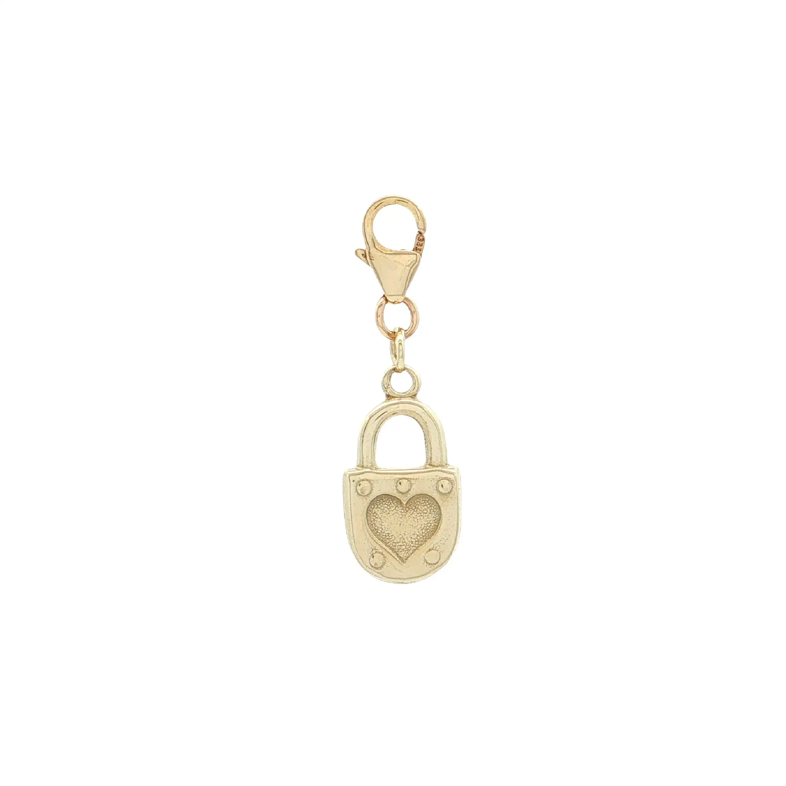 Anhänger Charm Gelbgold Schloss zum Herzen