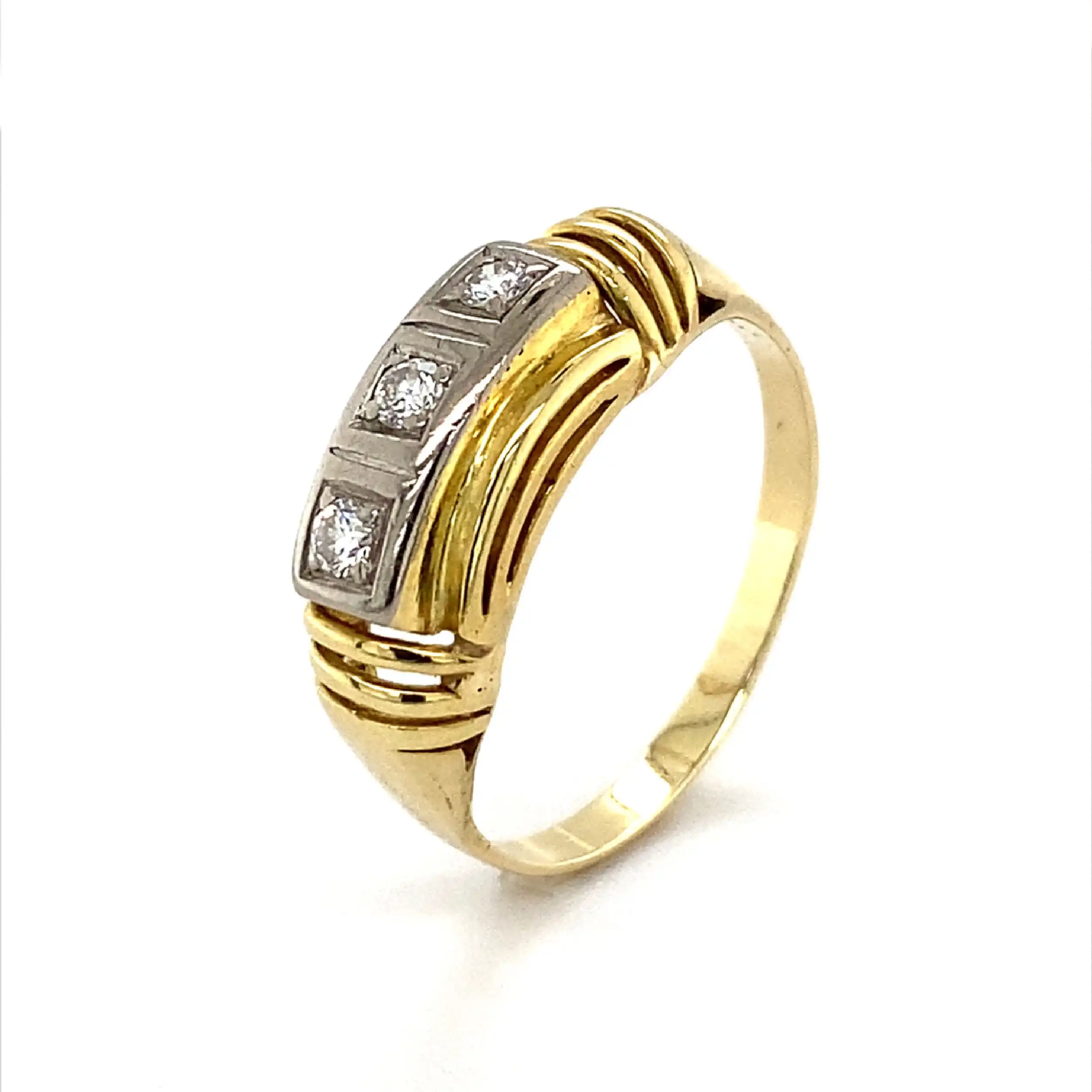 Ring Bicolor mit Brillanten Ring Bicolor mit Brillanten
