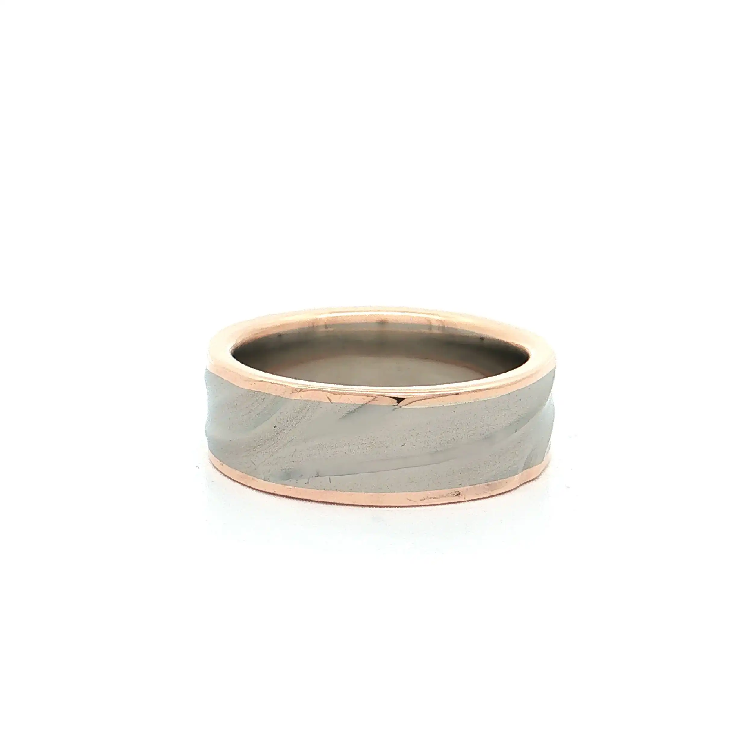 Ring Rosegold und Palladium mit Brillant