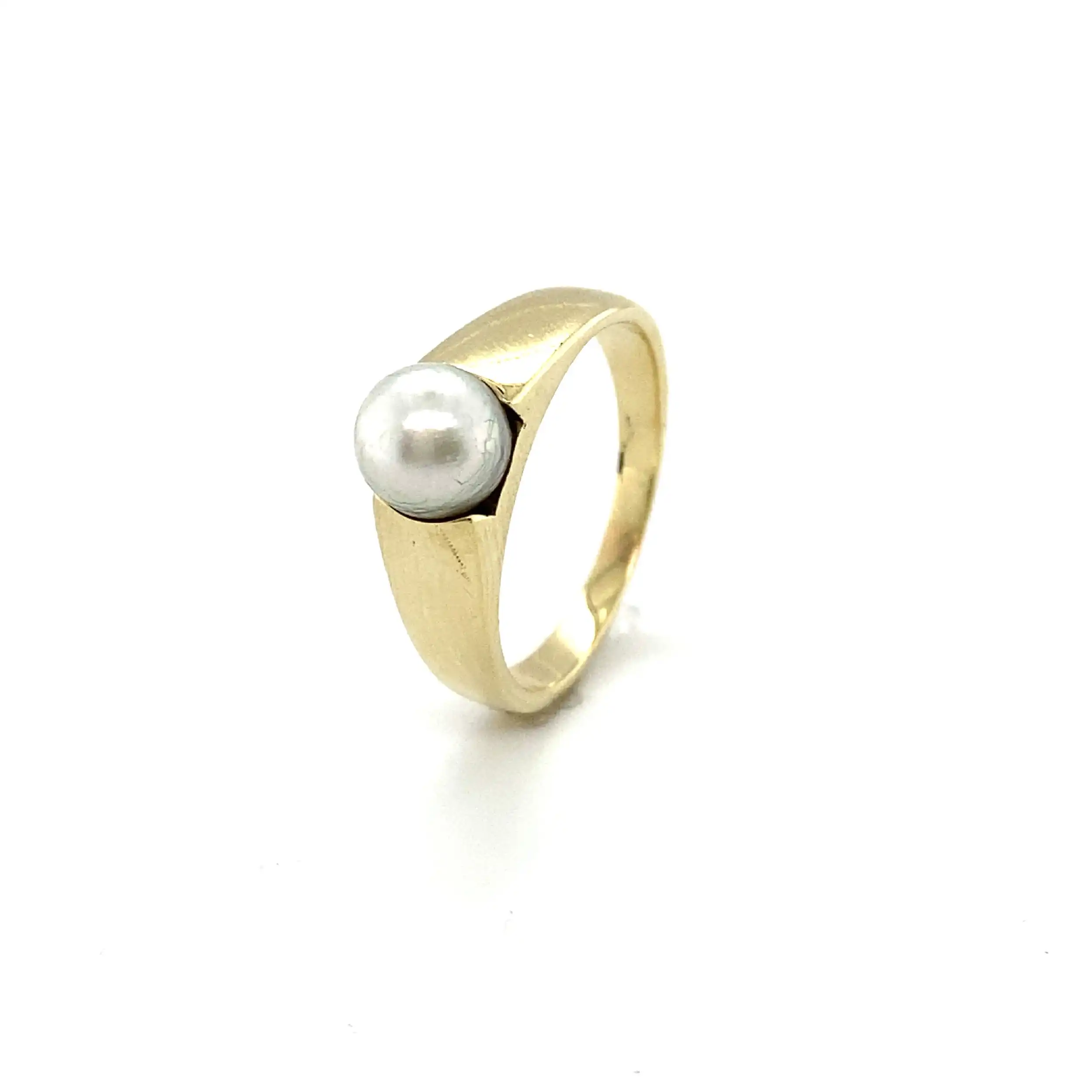 Ring Gelbgold mit Perle Ring Gelbgold mit Perle
