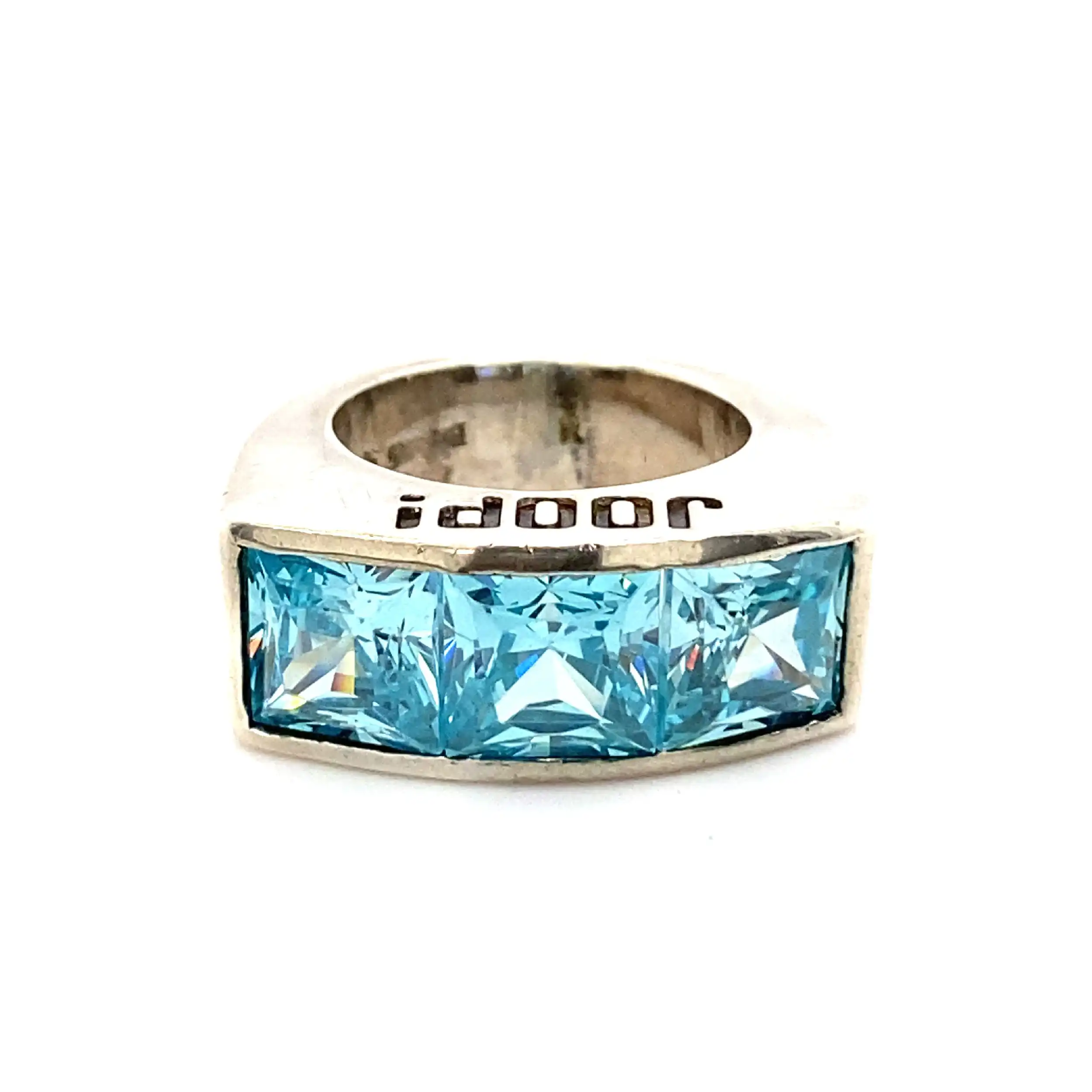 Silberring Joop mit blauen Farbsteinen Silberring Joop mit blauen Farbsteinen