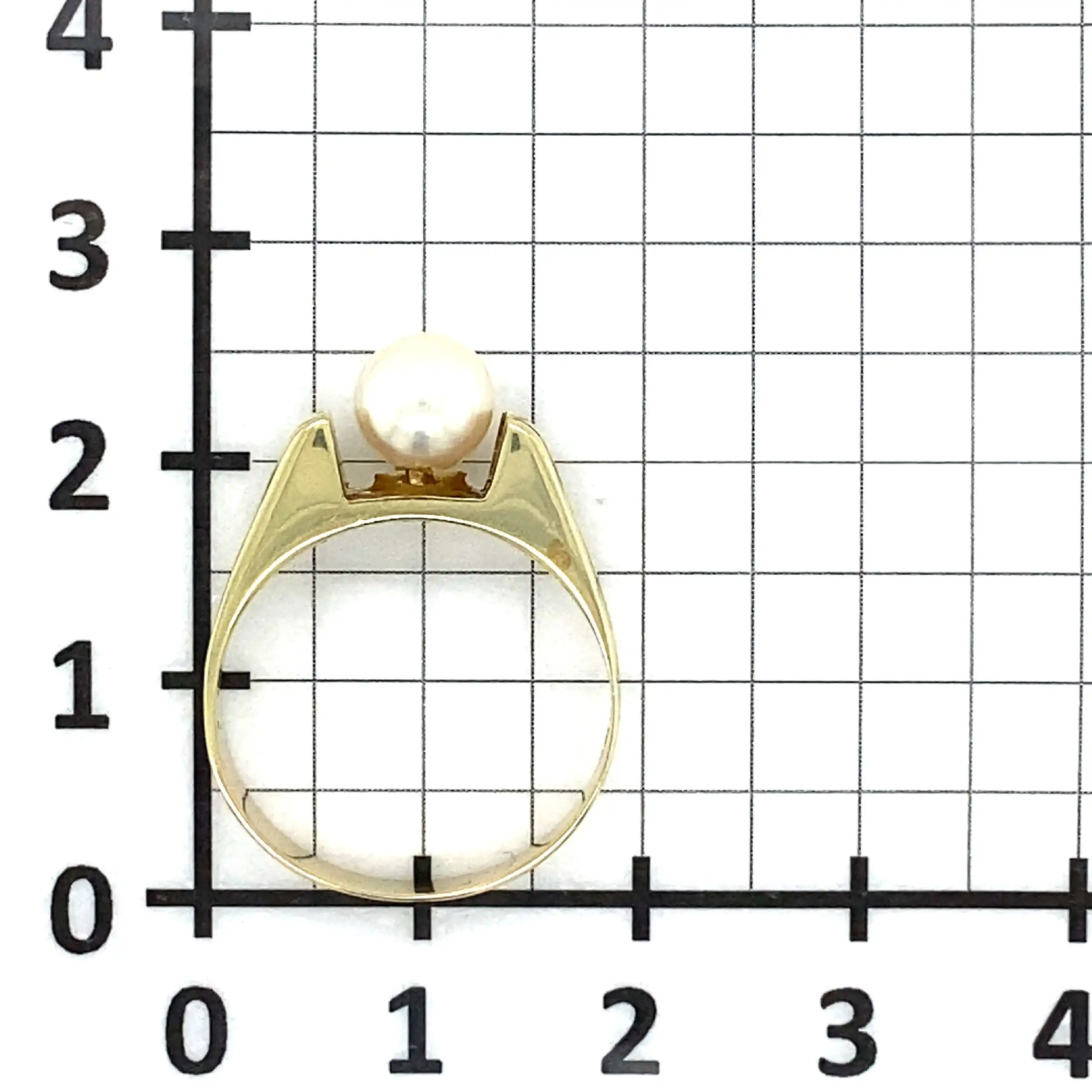 Ring Gelbgold mit Perle Ring Gelbgold mit Perle