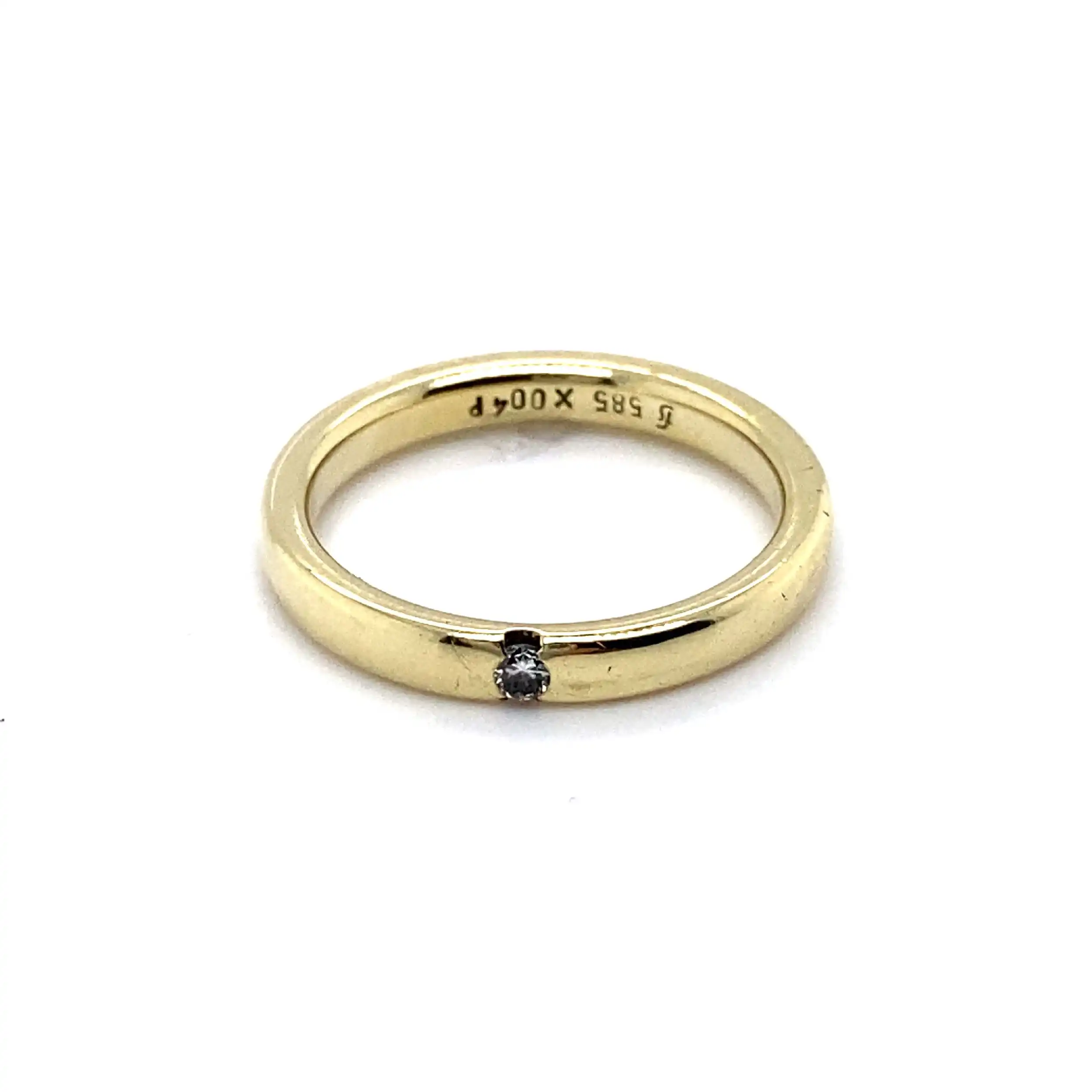 Ring mit Brillant mit 0.04ct graviert Ring mit Brillant mit 0.04ct graviert