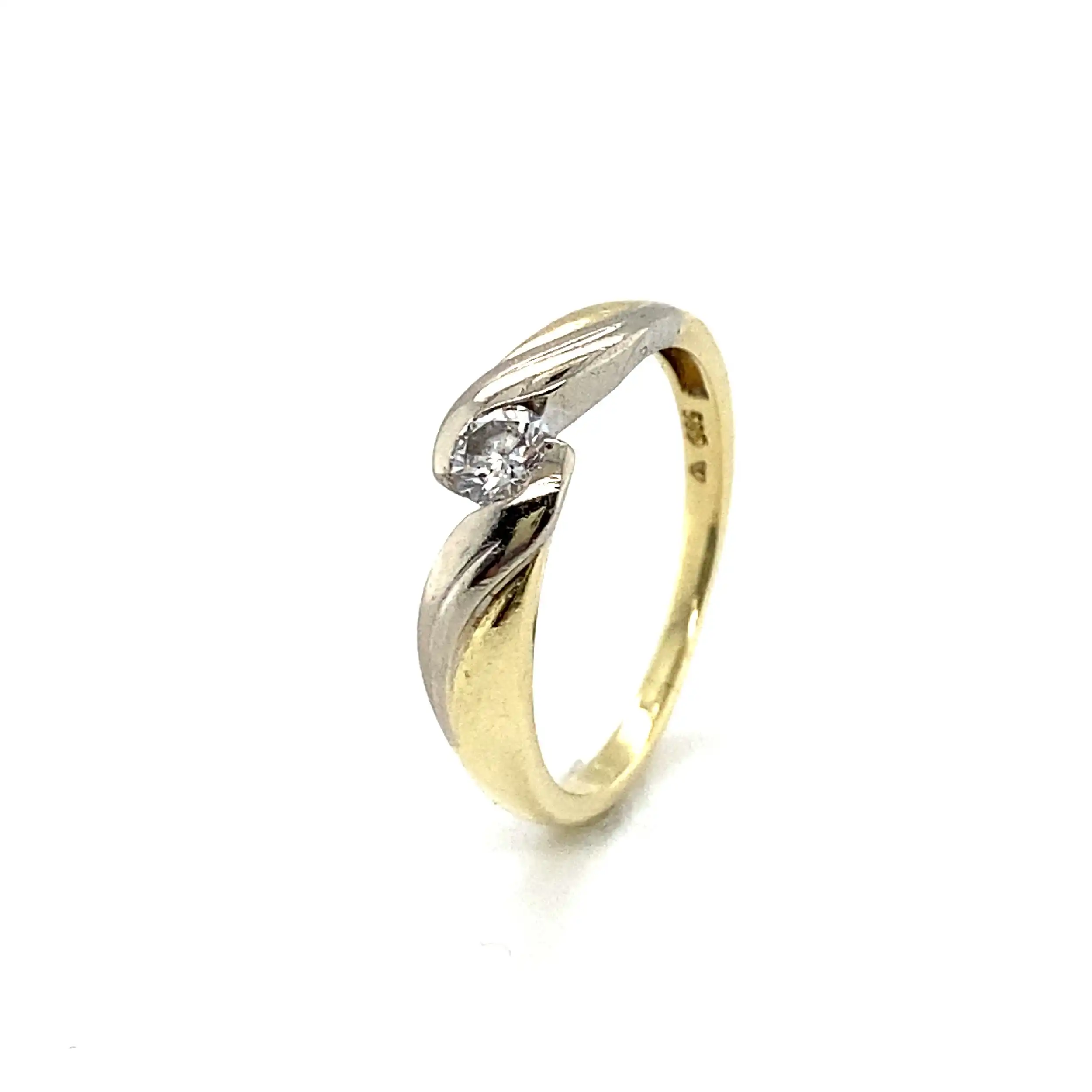 Ring Gelbgold mit Brillant ca. 0,15 ct Ring Gelbgold mit Brillant ca. 0,15 ct