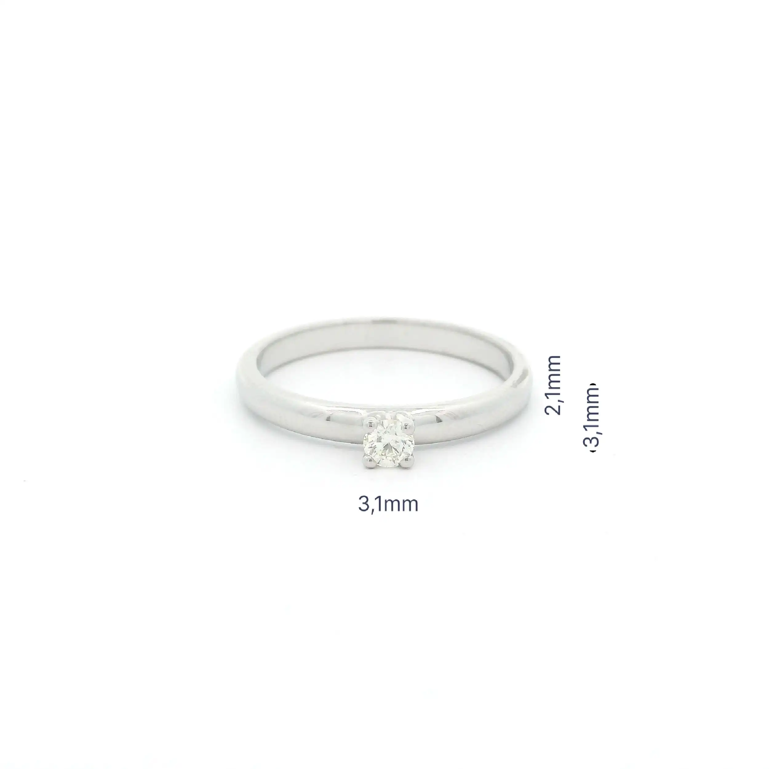 Ring Weißgold mit Brillant