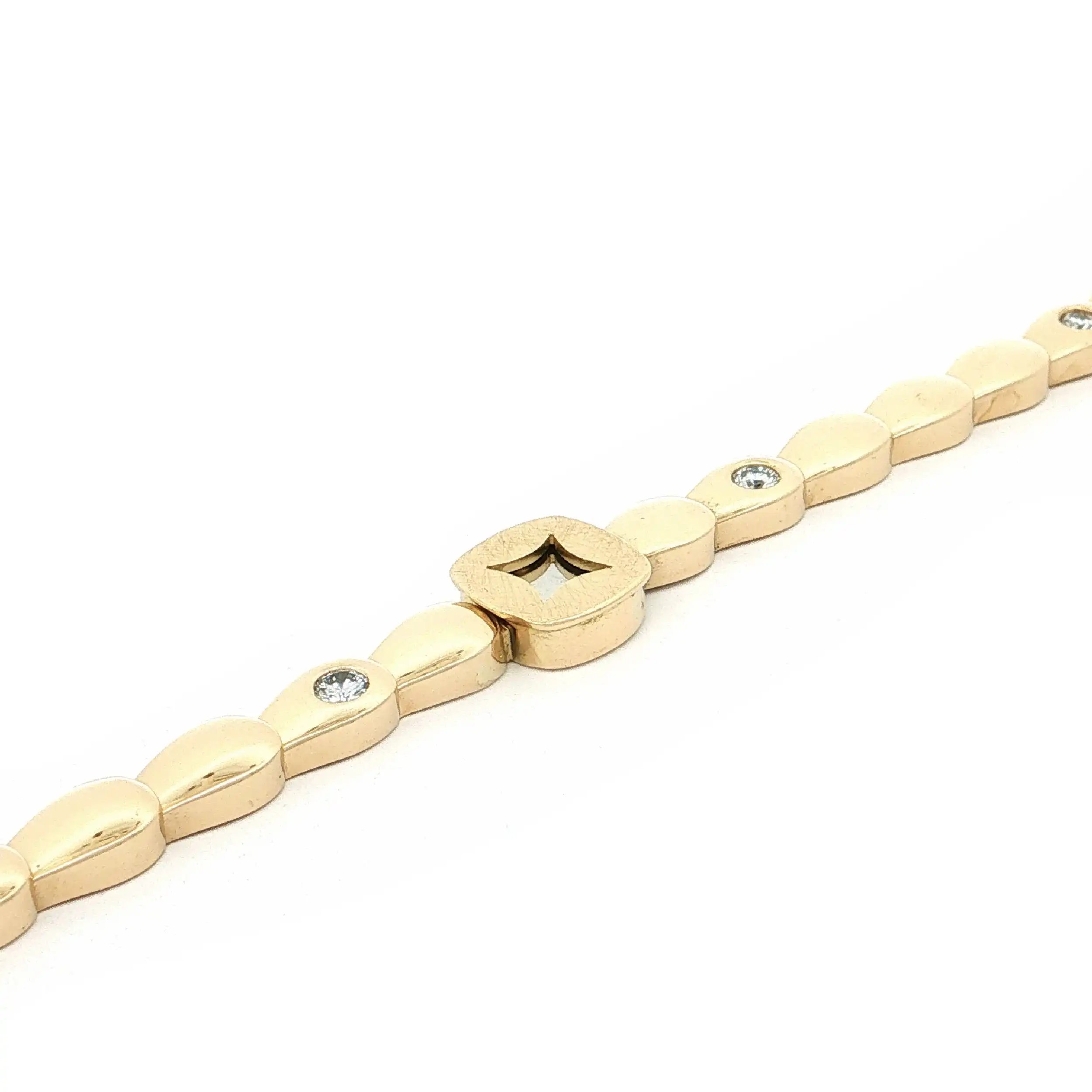 Armband Gelbgold/Platin mit Brillanten