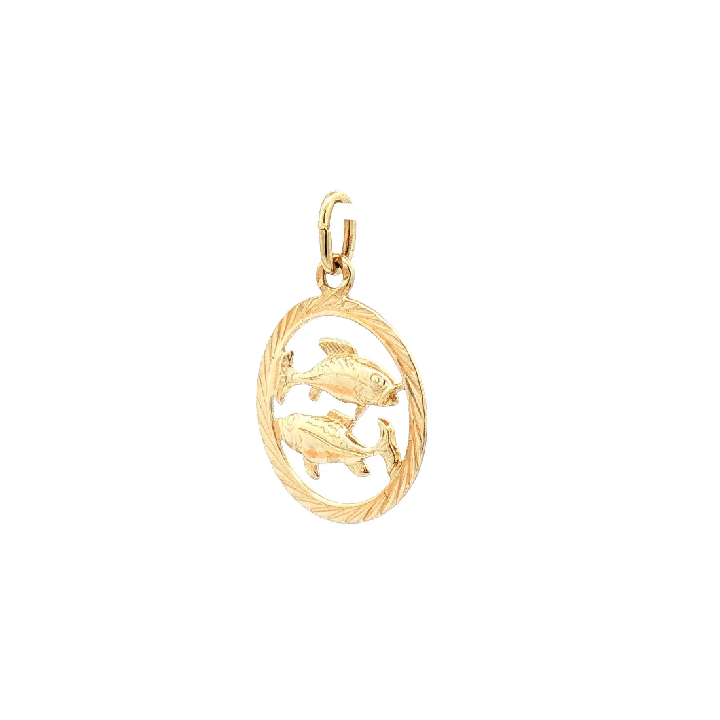 Anhänger Gelbgold Fische