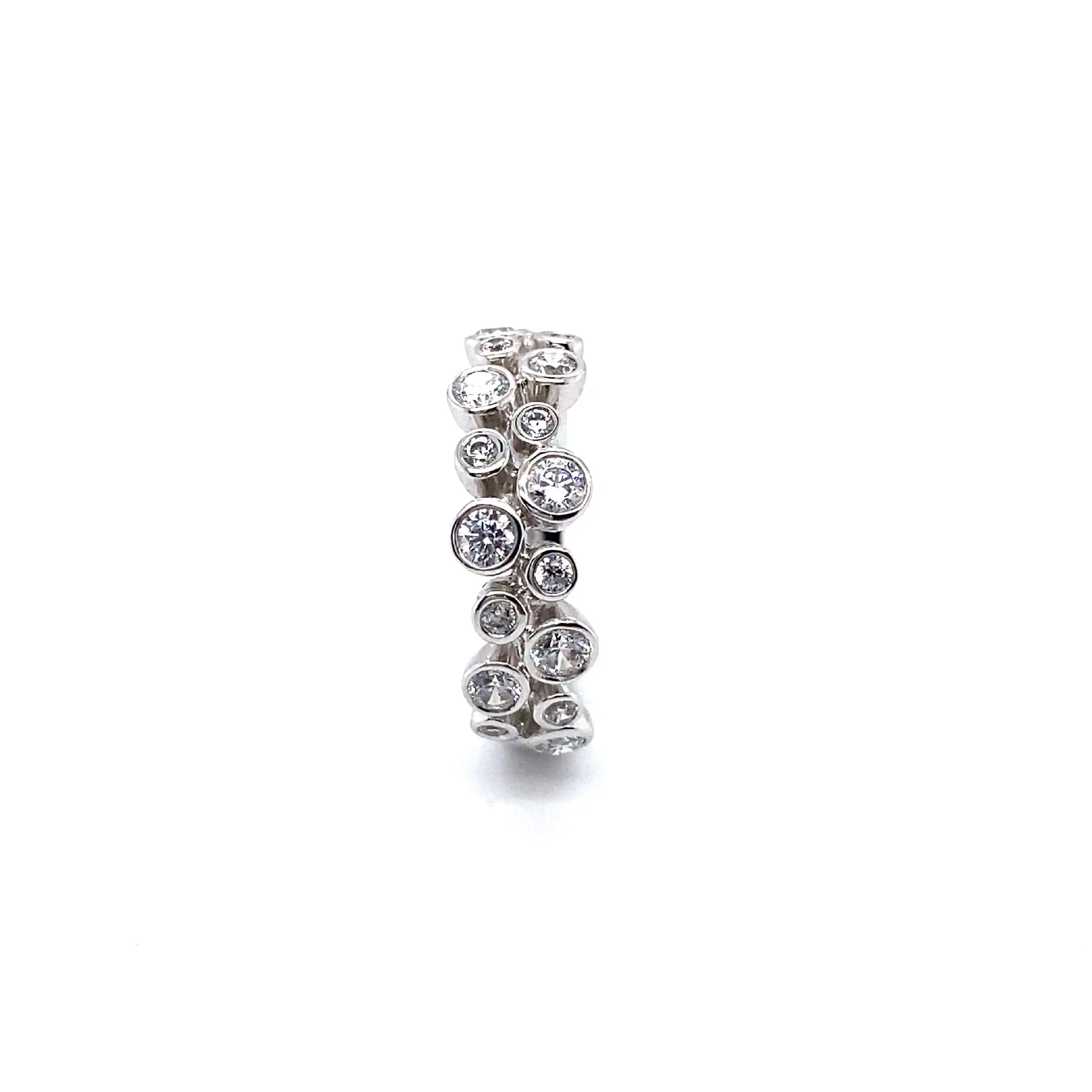 Ring Weissgold mit Zirkonia Ring Weissgold mit Zirkonia