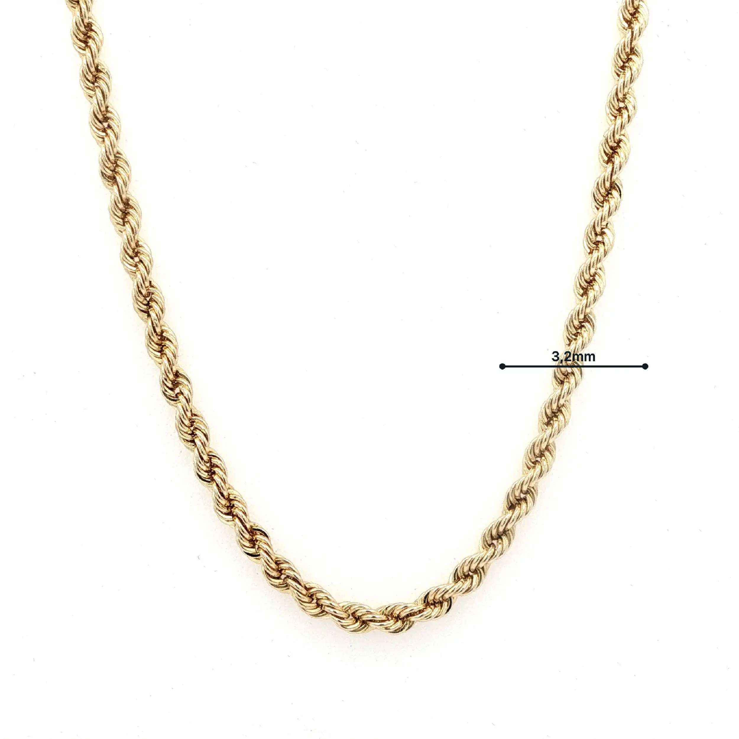 Kordelkette Gelbgold