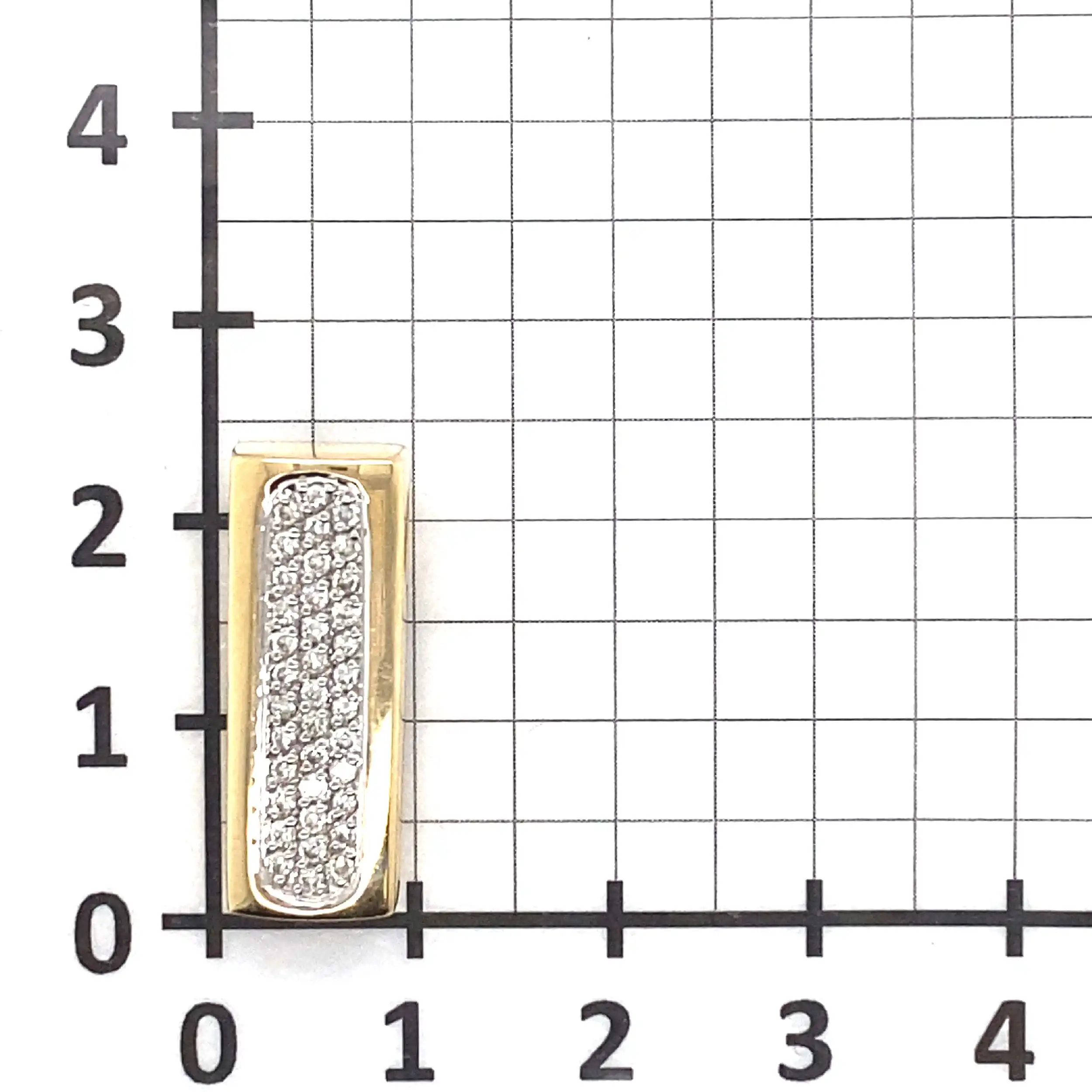 Anhänger Bicolor mit Brillanten in Pavé-Fassung, 0,89ct graviert Anhänger Bicolor mit Brillanten in Pavé-Fassung, 0,89ct graviert