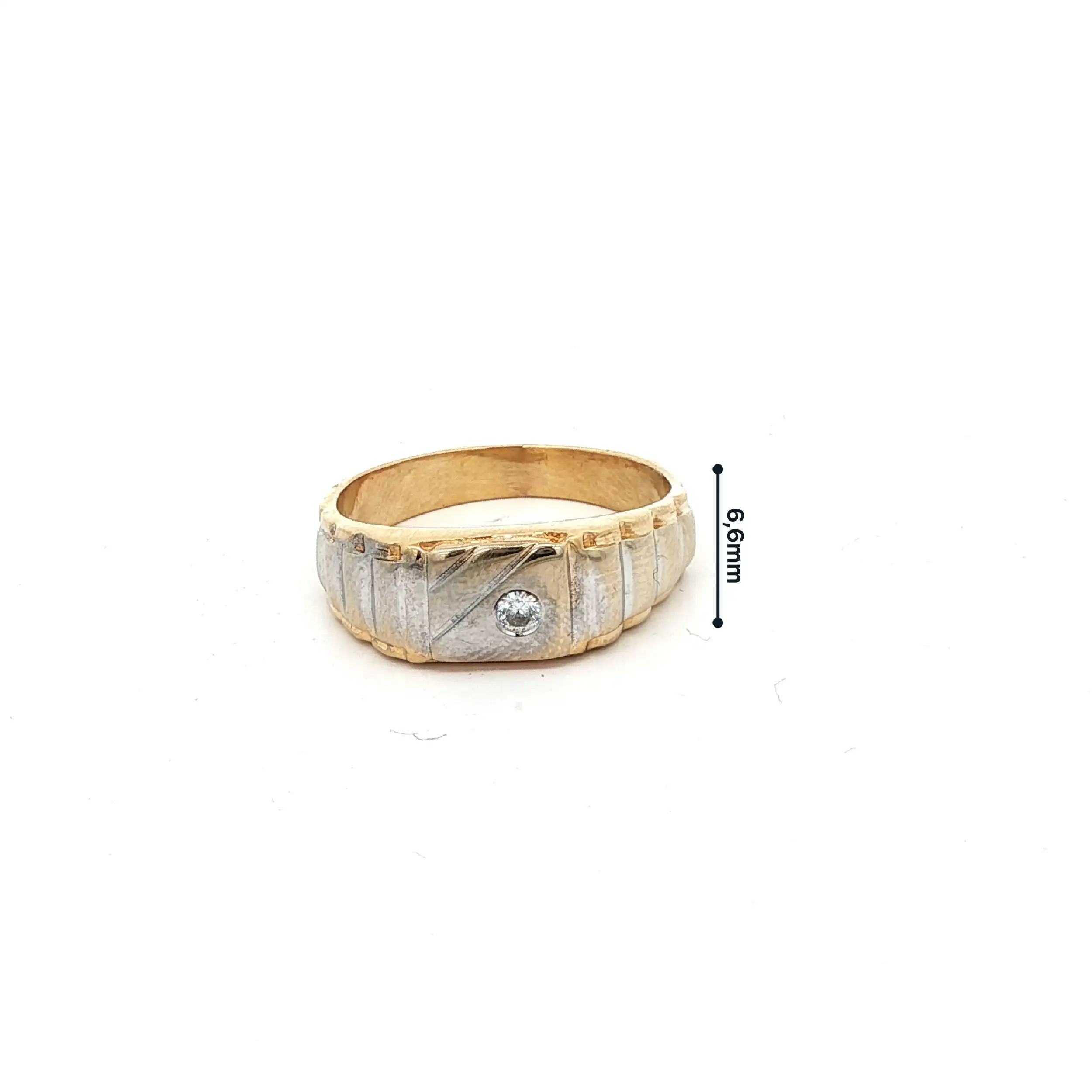 Ring Bicolor mit Zirkonia