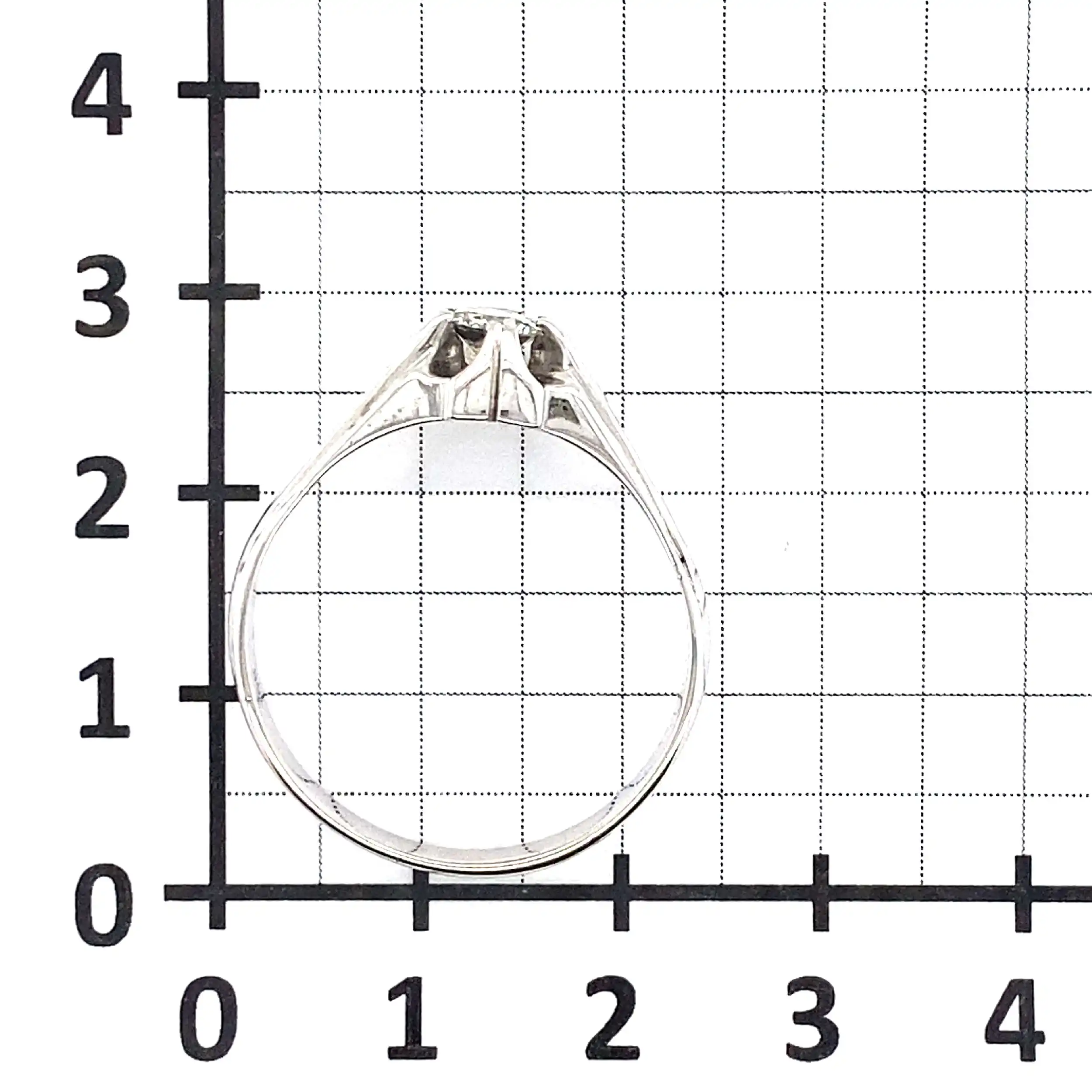 Ring Weißgold mit Brillant Ring Weißgold mit Brillant