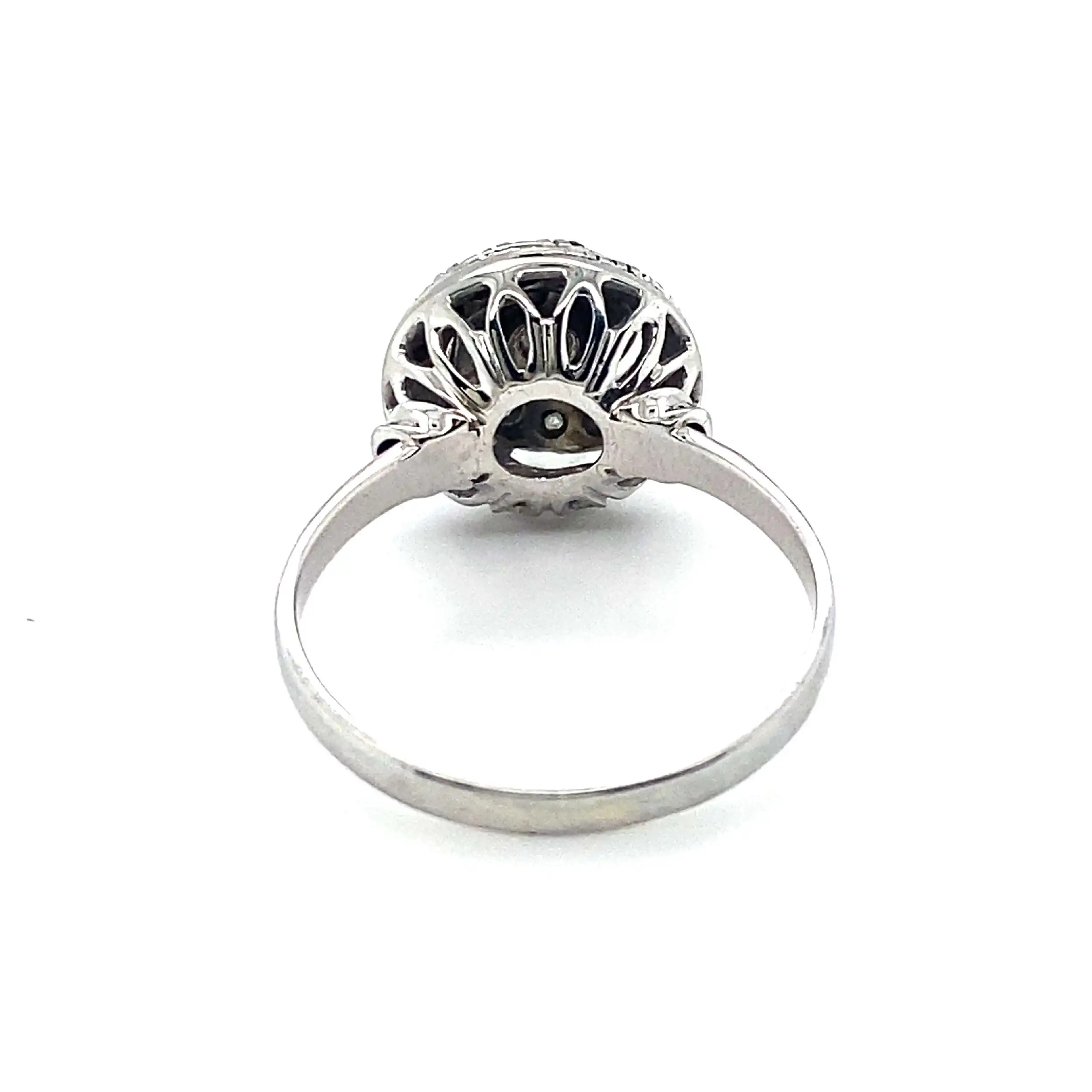 Ring Weißgold mit Brillant und Diamanten Ring Weißgold mit Brillant und Diamanten