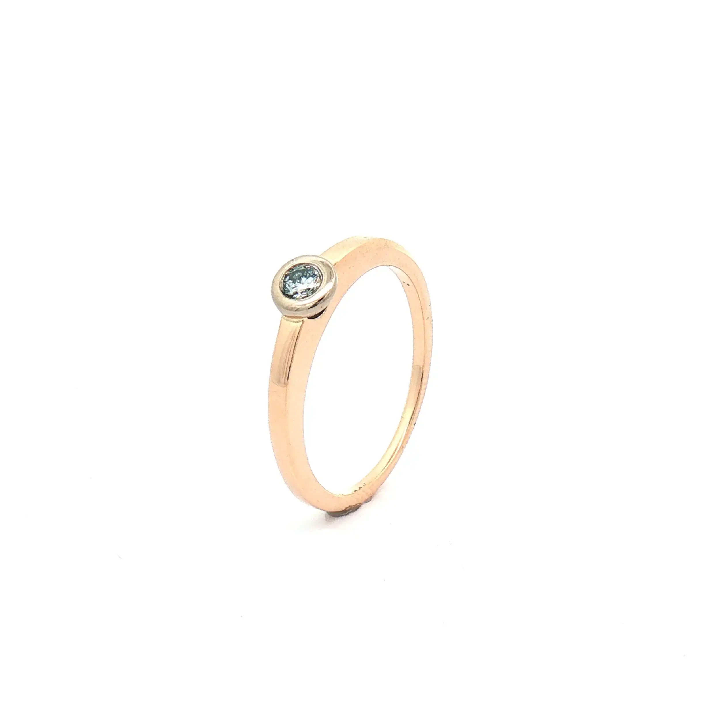 Ring Bicolor mit Brillant