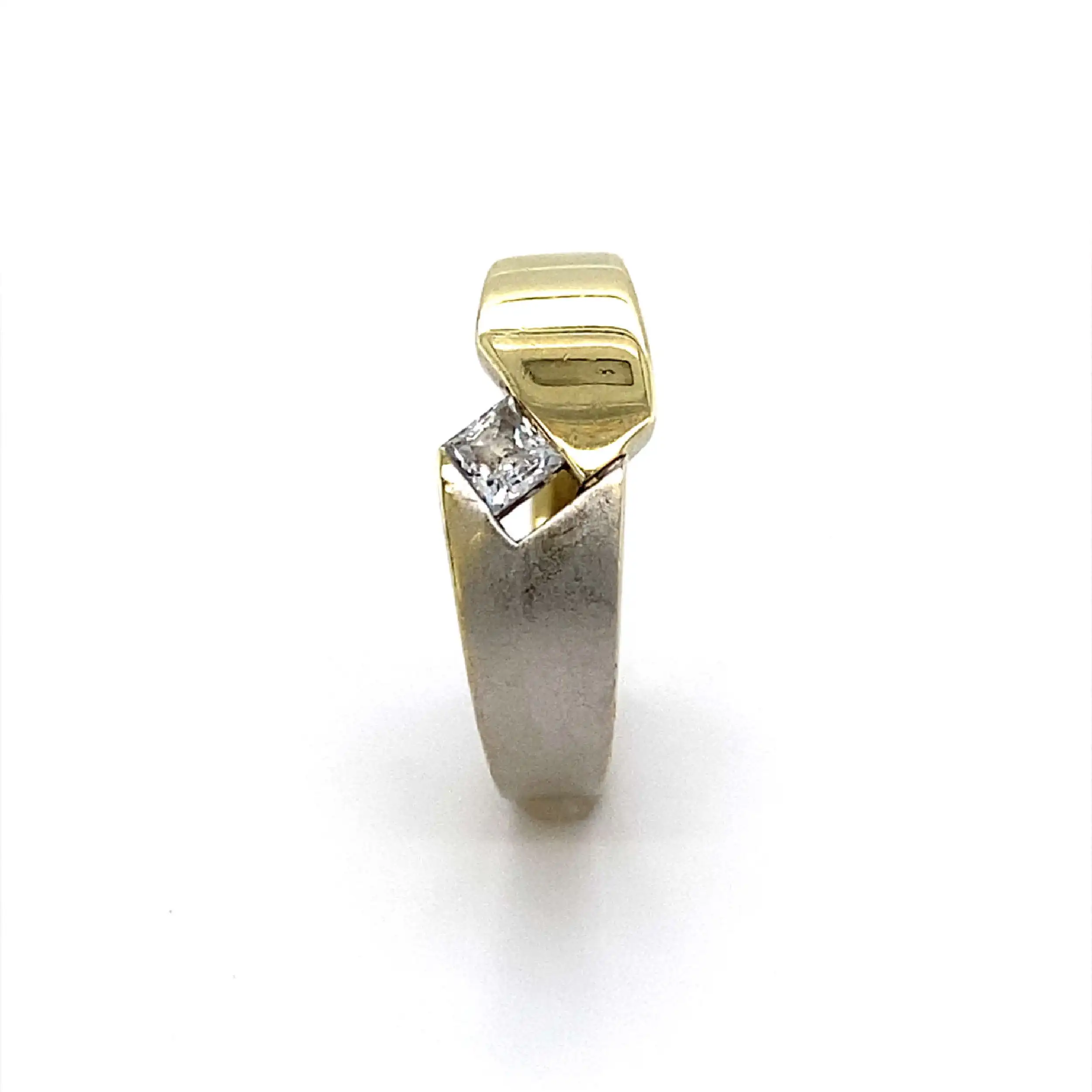 Ring Bicolor mit Zirkonia Ring Bicolor mit Zirkonia