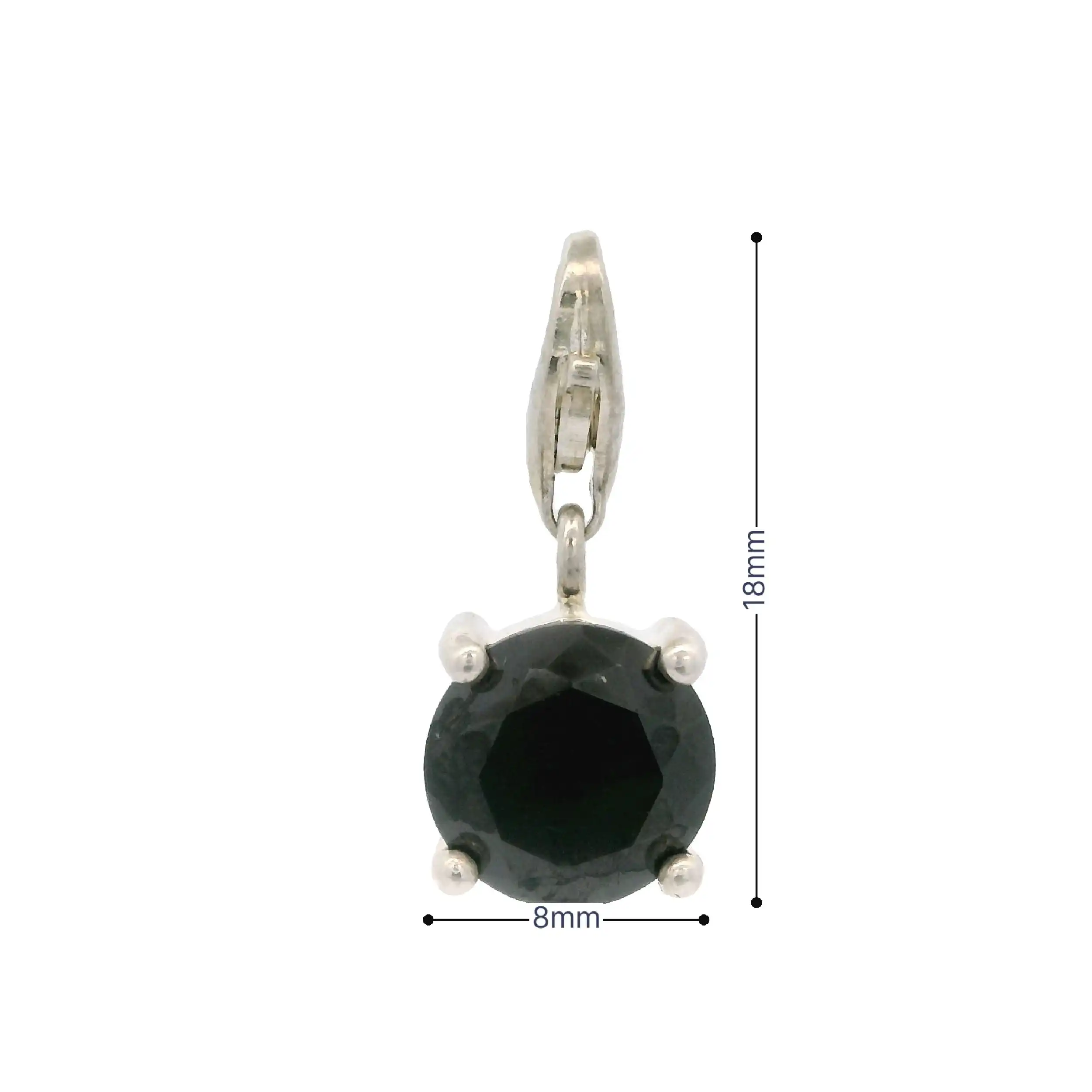Thomas Sabo Charm mit schwarzem Stein