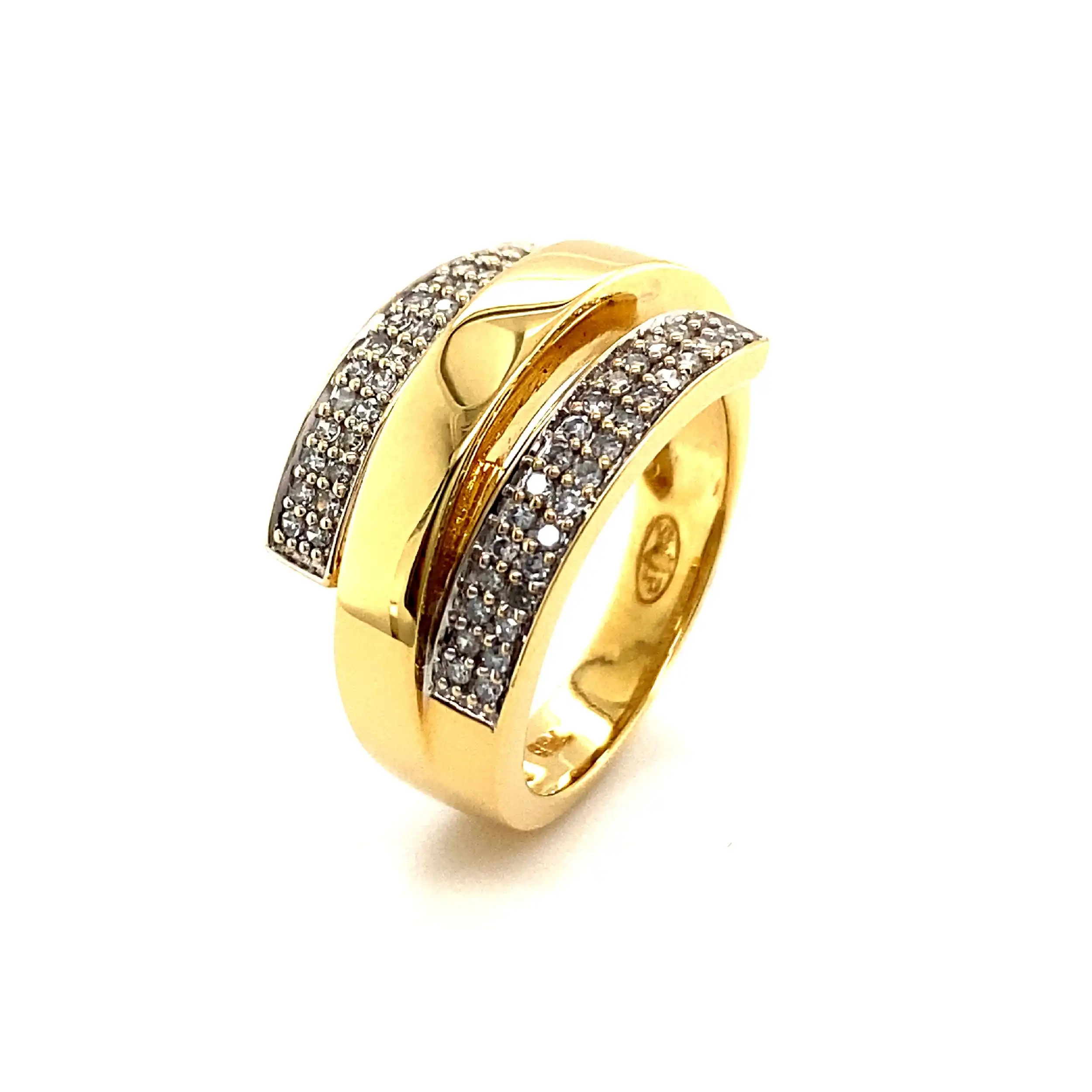 Ring Bicolor mit Brillanten
