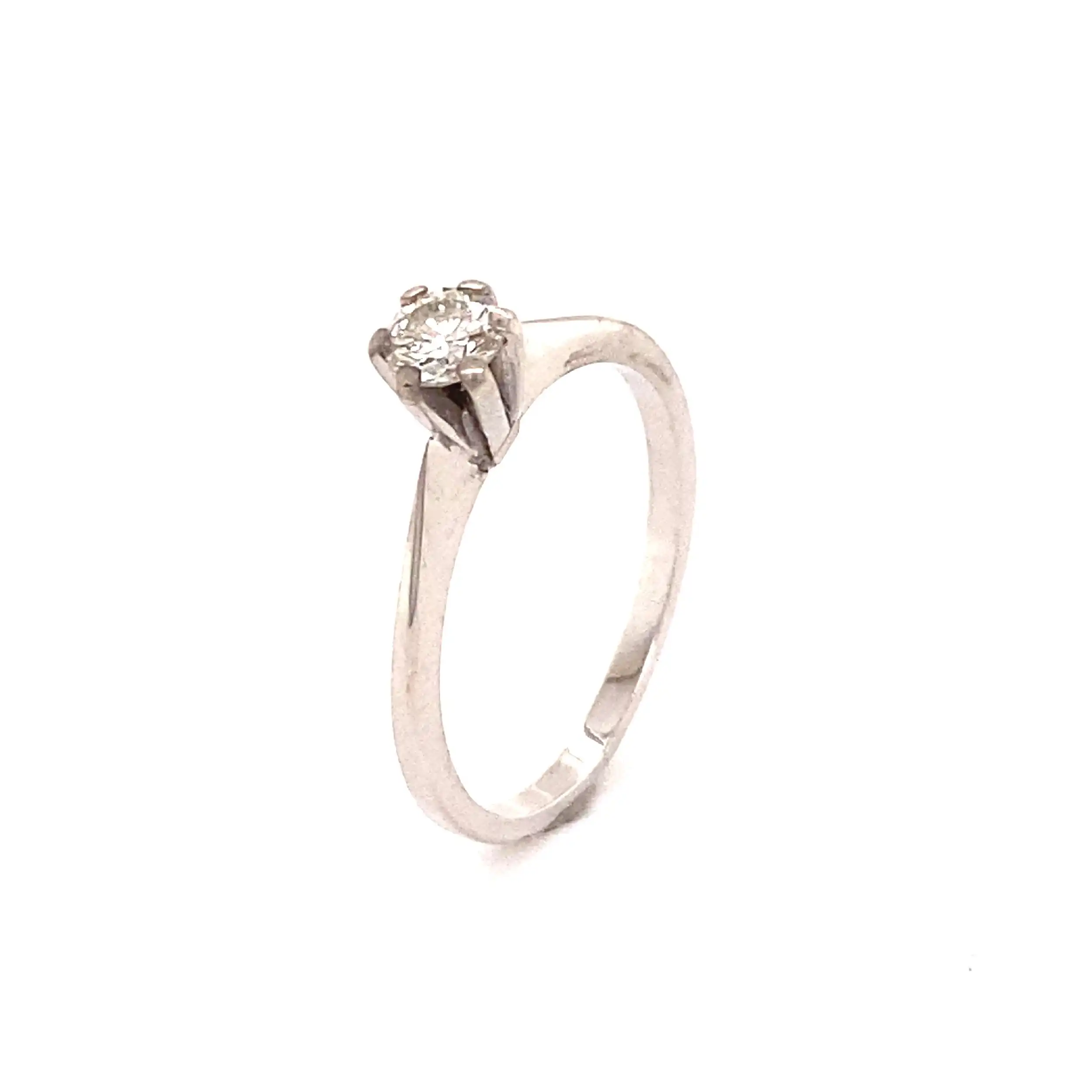 Ring Weißgold mit Solitär Brillant