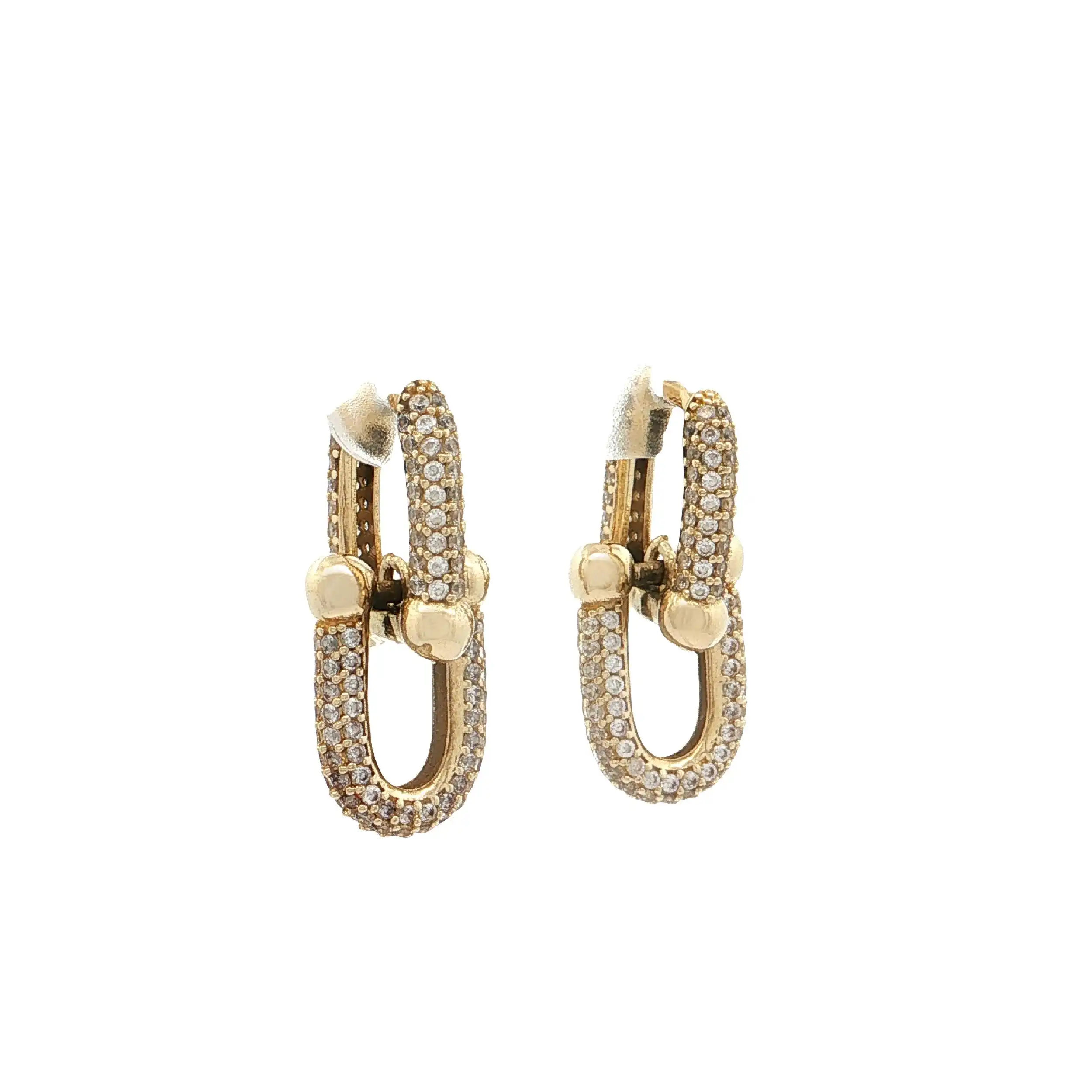 Ohrhänger Gelbgold mit Zirkonia Ohrhänger Gelbgold mit Zirkonia