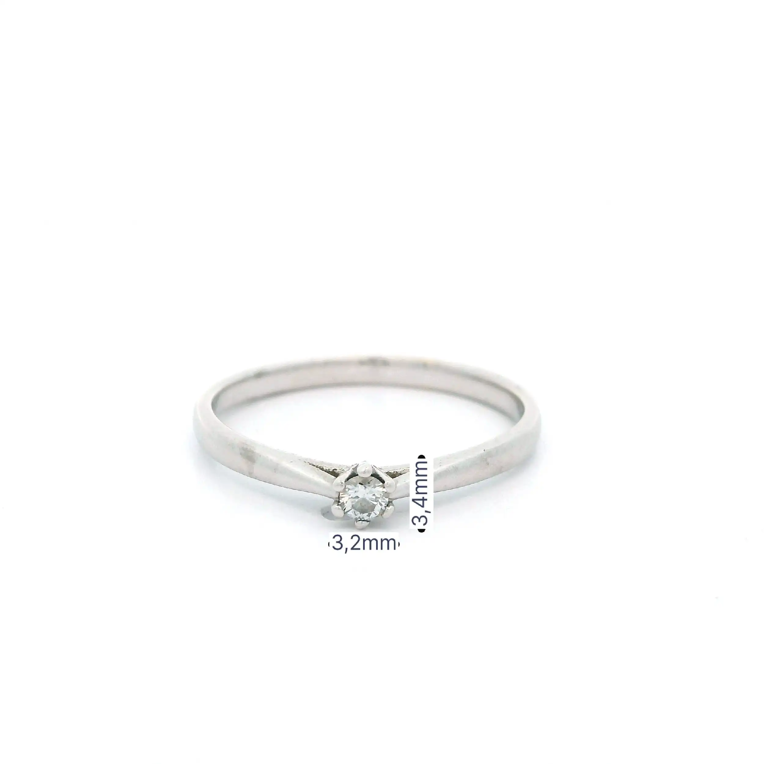 Ring Weißgold mit Brillant Solitär Ring Weißgold mit Brillant Solitär