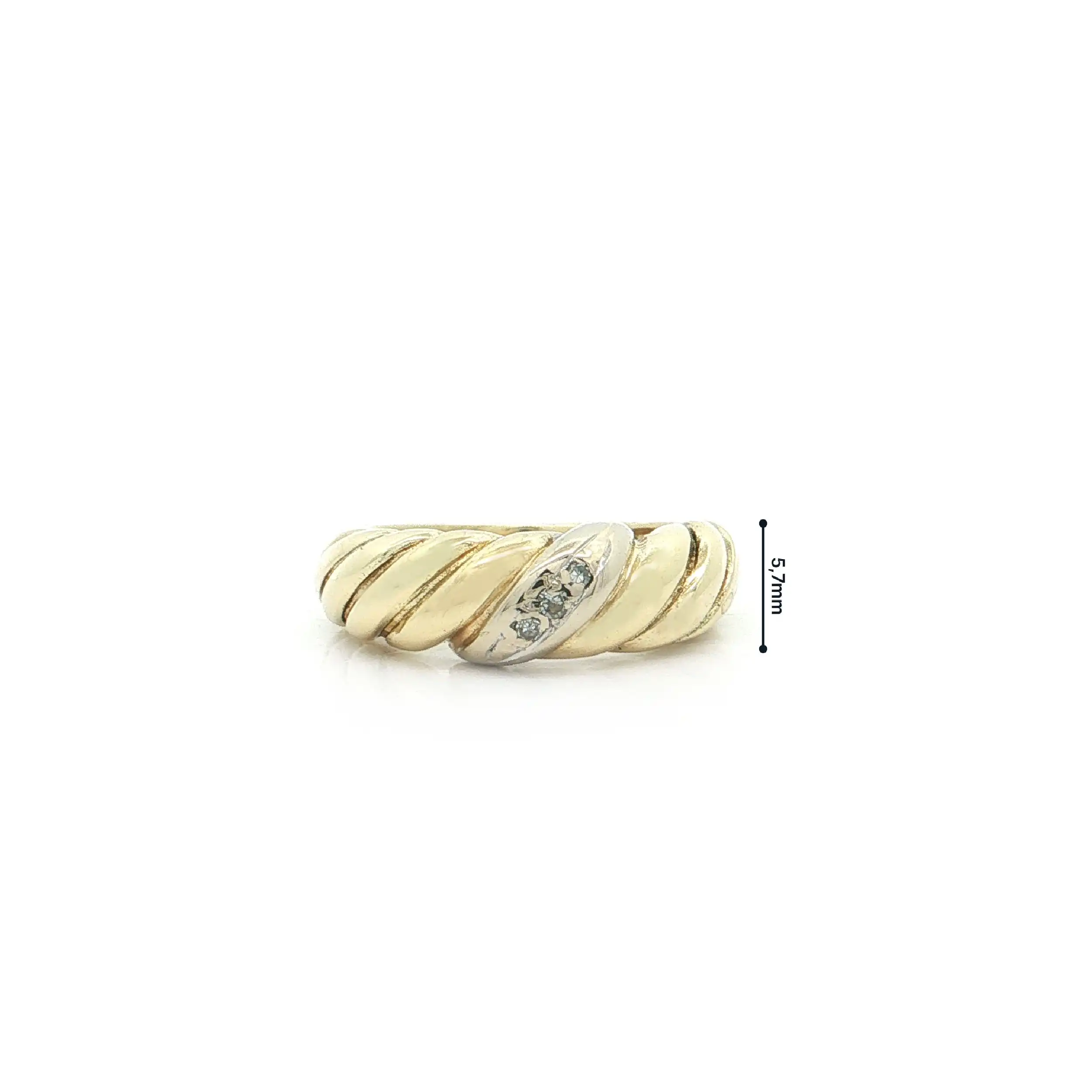 Ring Bicolor mit Diamanten Ring Bicolor mit Diamanten