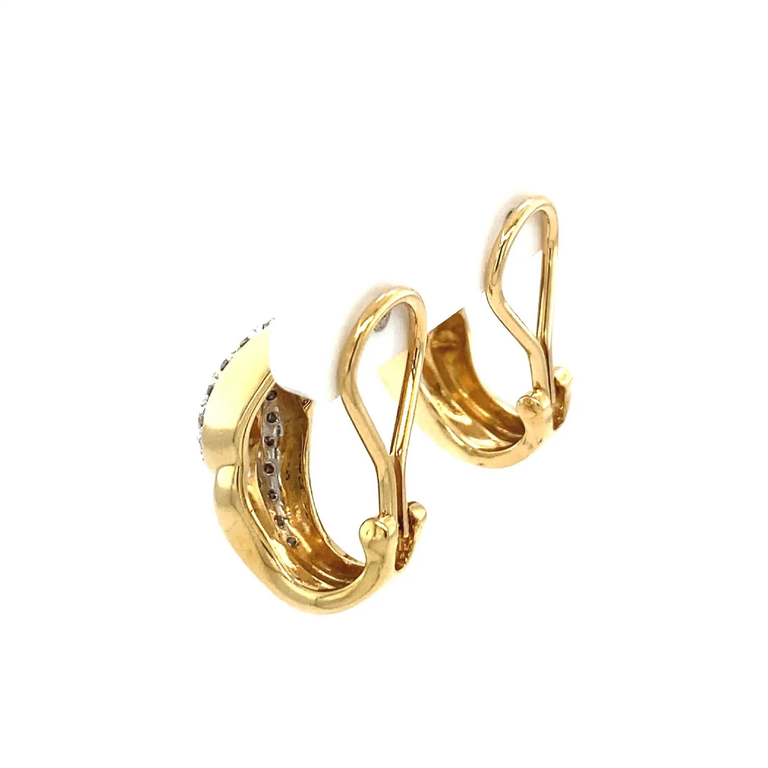 Ohrclips Bicolor mit Brillanten Ohrclips Bicolor mit Brillanten