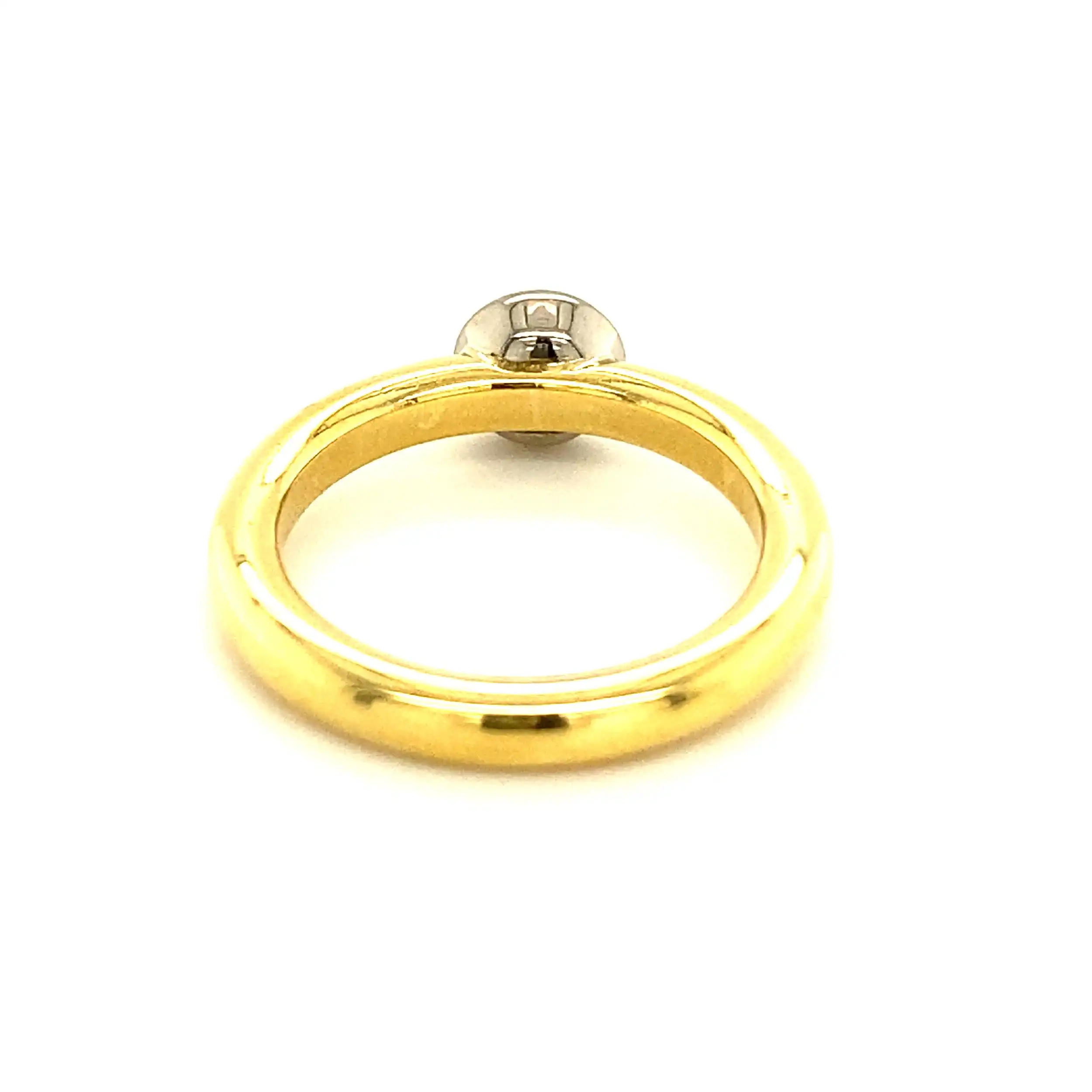 Ring Bicolor mit Brillant Solitär Ring Bicolor mit Brillant Solitär
