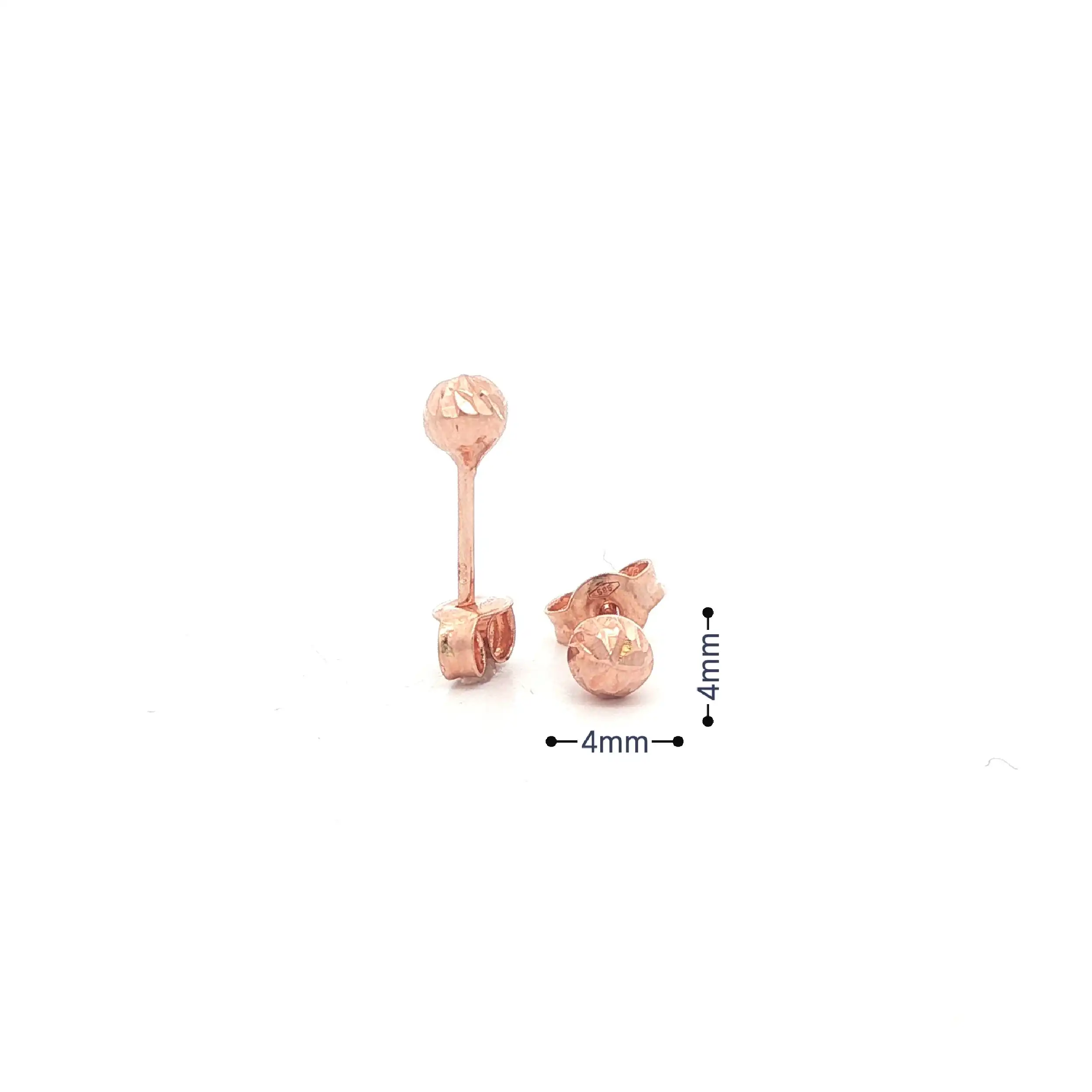 Ohrstecker Roségold Kügelchen Ohrstecker Roségold Kügelchen