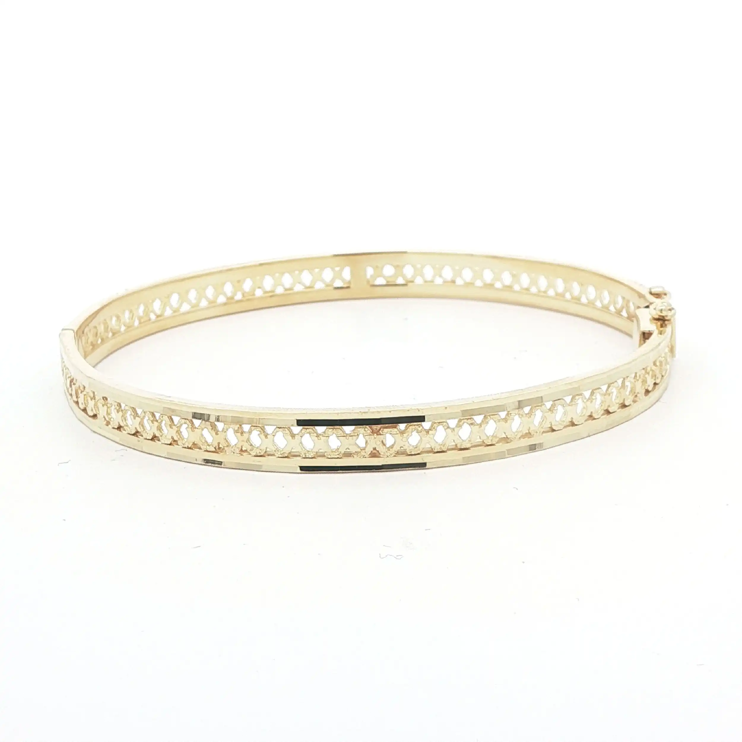 Armreif Gelbgold mit Muster