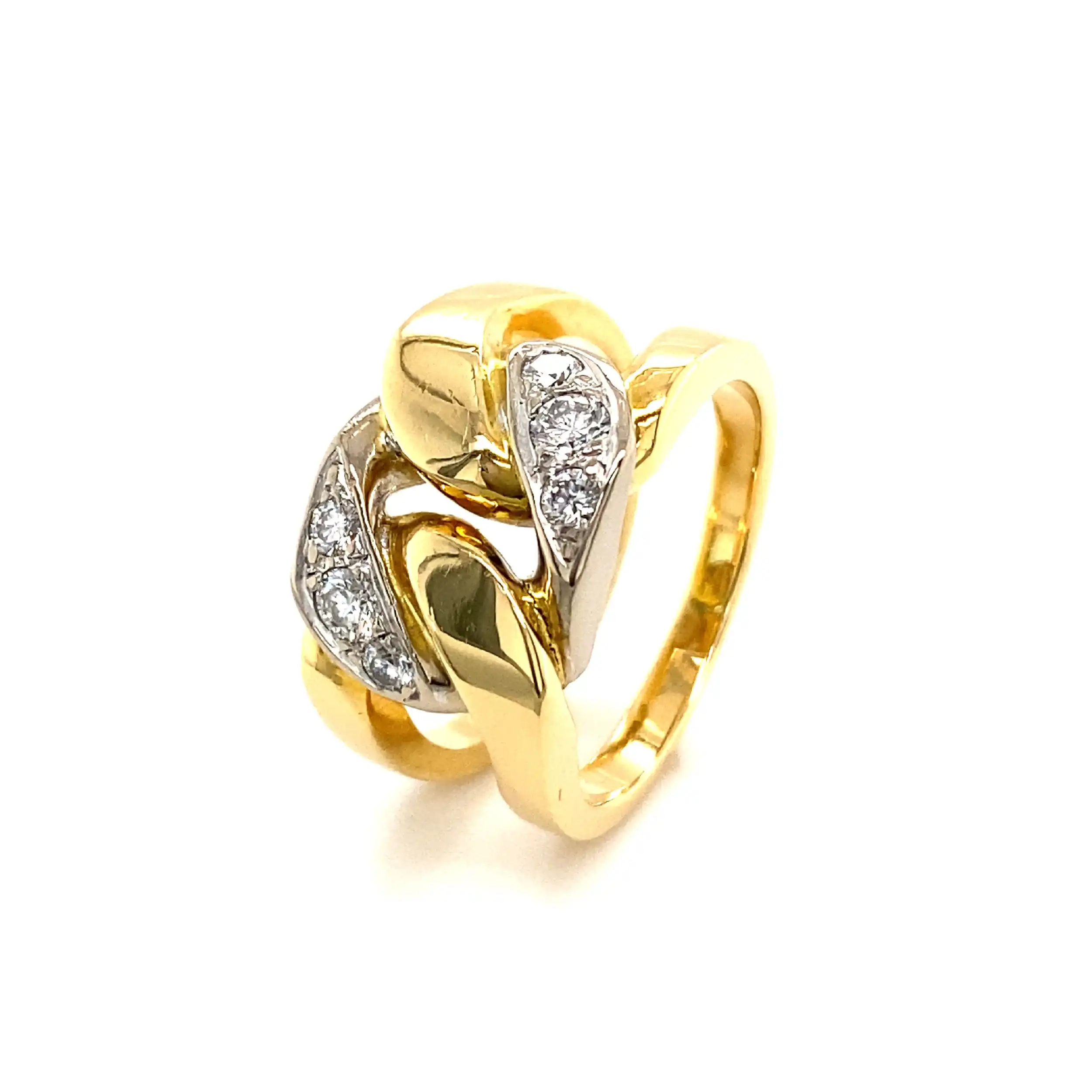 Ring Bicolor mit Brillanten