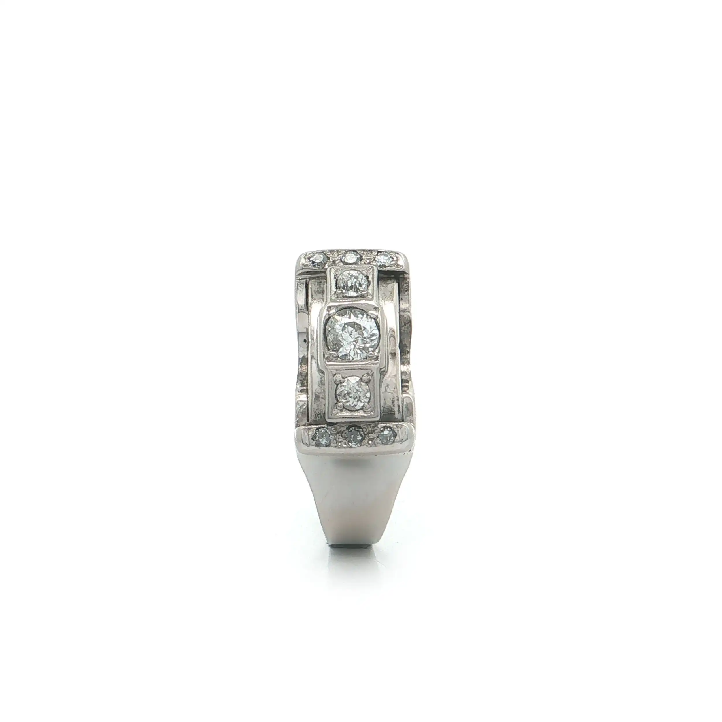 Ring Weißgold mit Diamanten