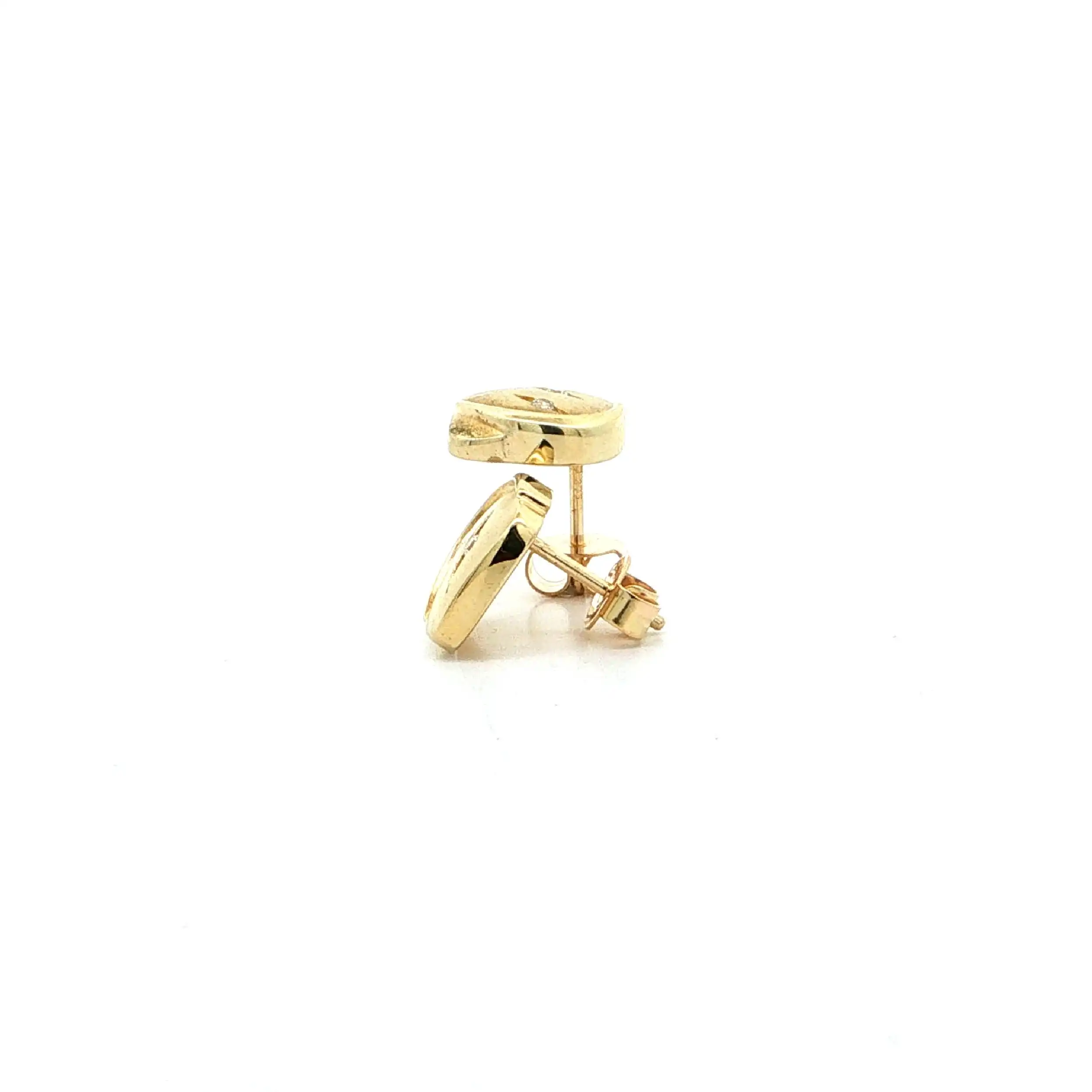 Ohrstecker Gelbgold mit Zirkonia