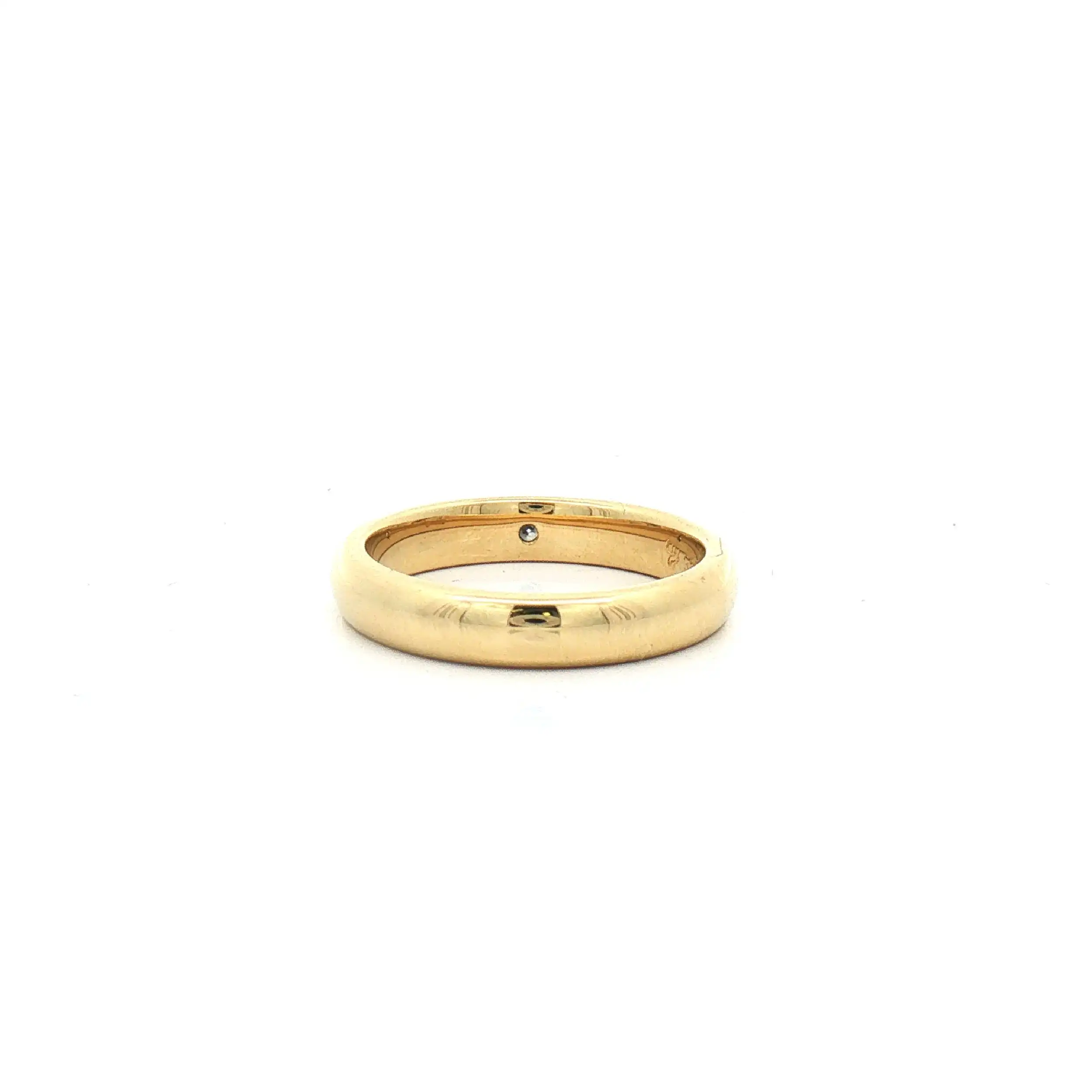 Trauring Gelbgold mit Brillant