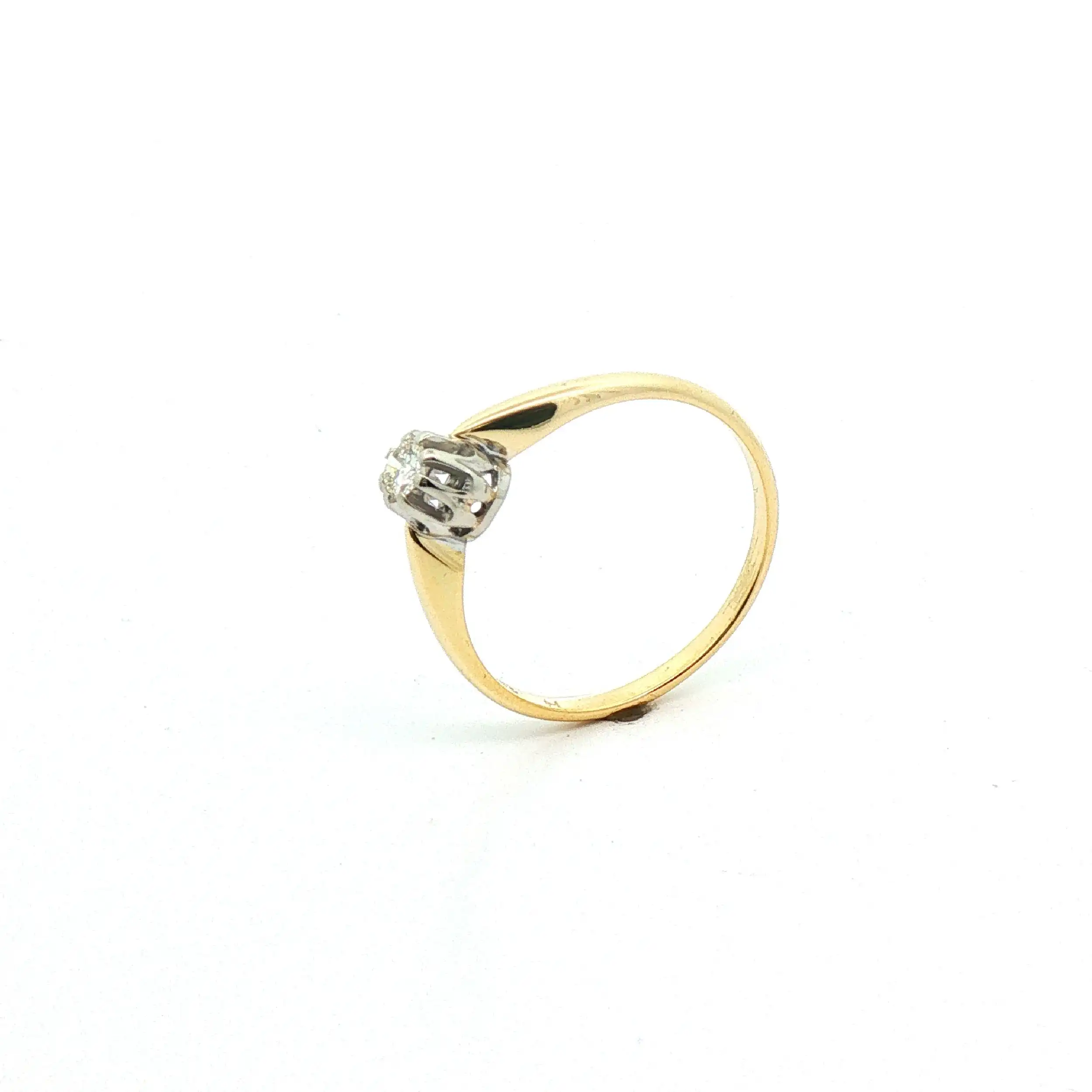 Ring Bicolor mit Brillant