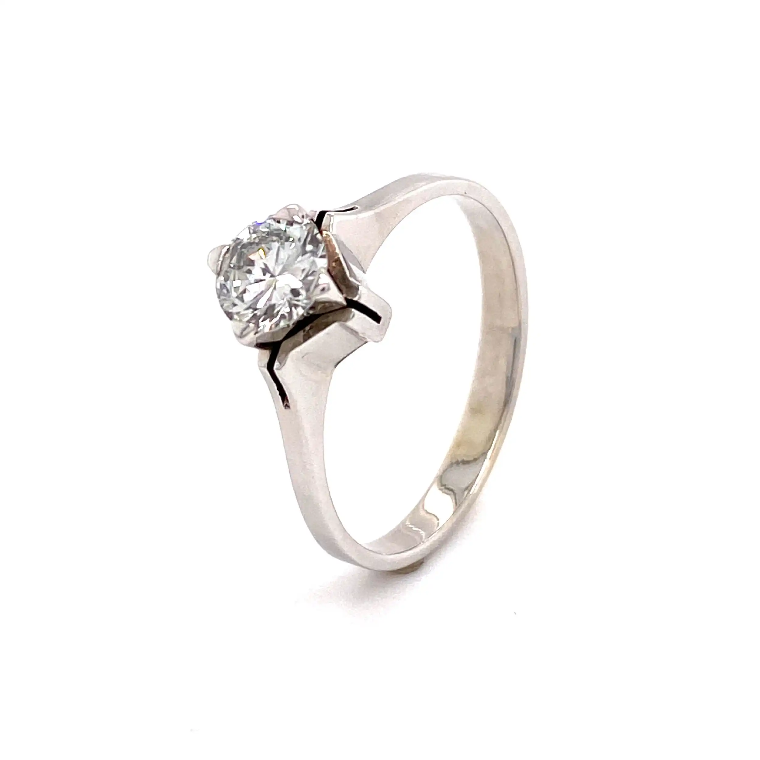 Ring Weißgold mit Brillant Ring Weißgold mit Brillant