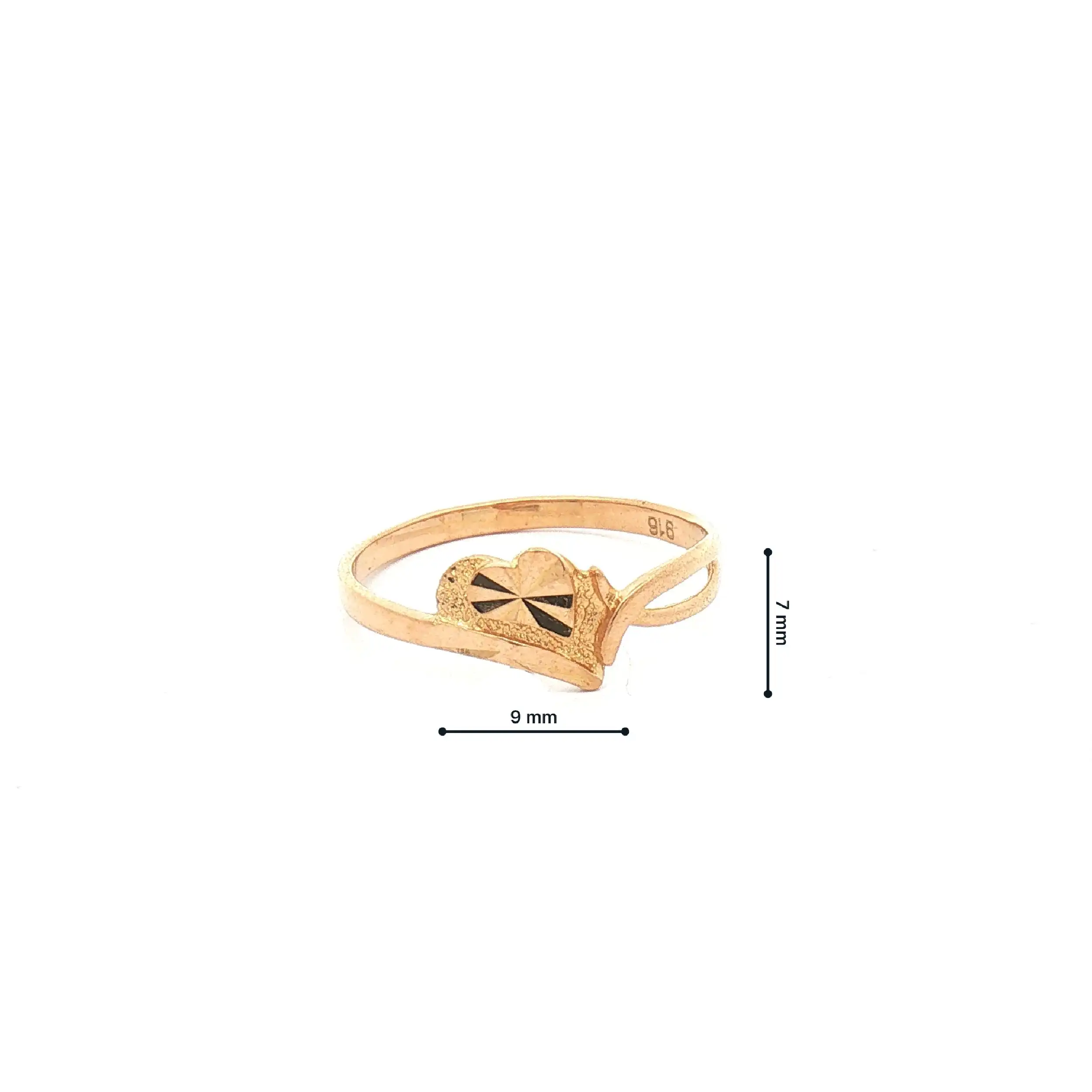 Ring Gelbgold mit Herz