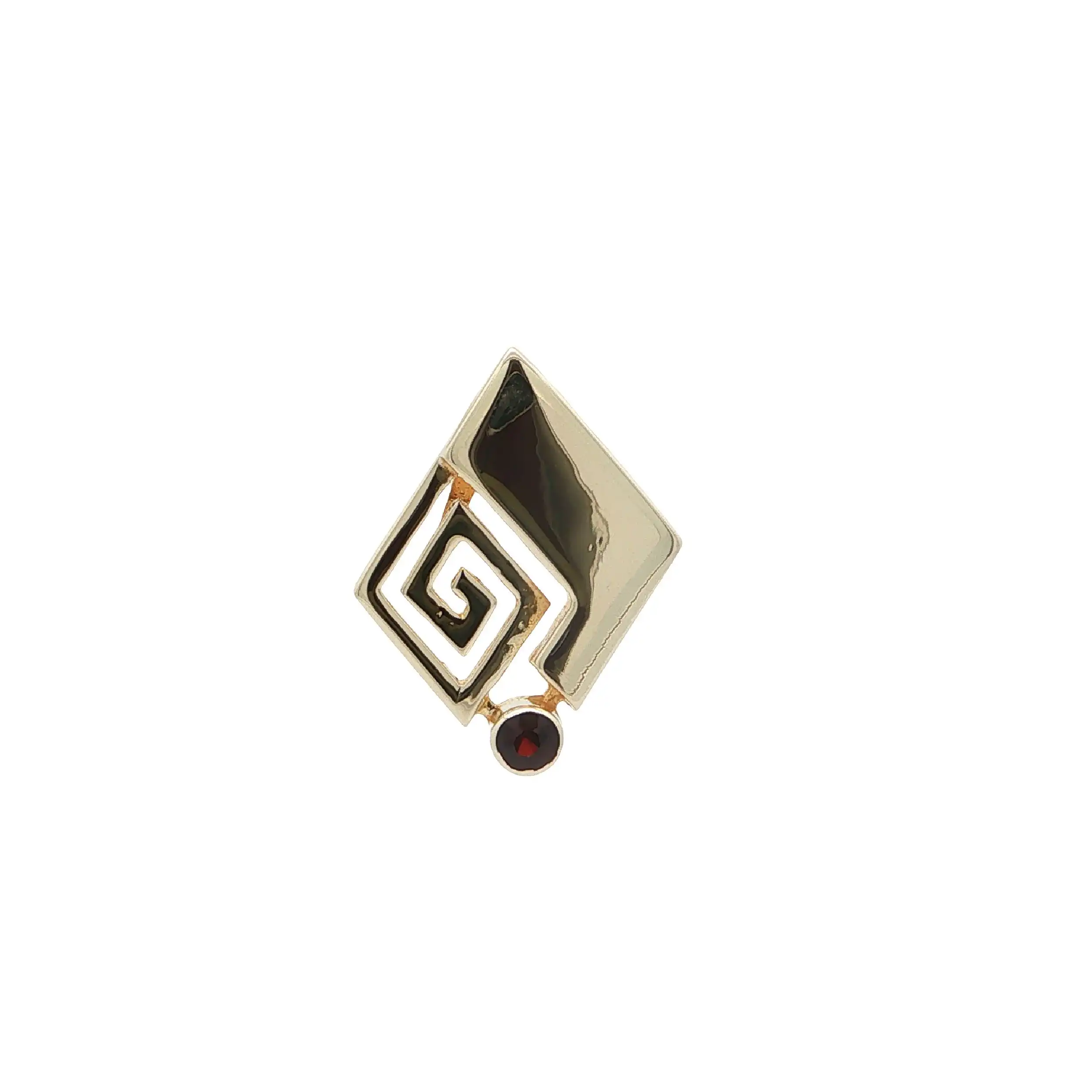 Anhänger Gelbgold mit Granat