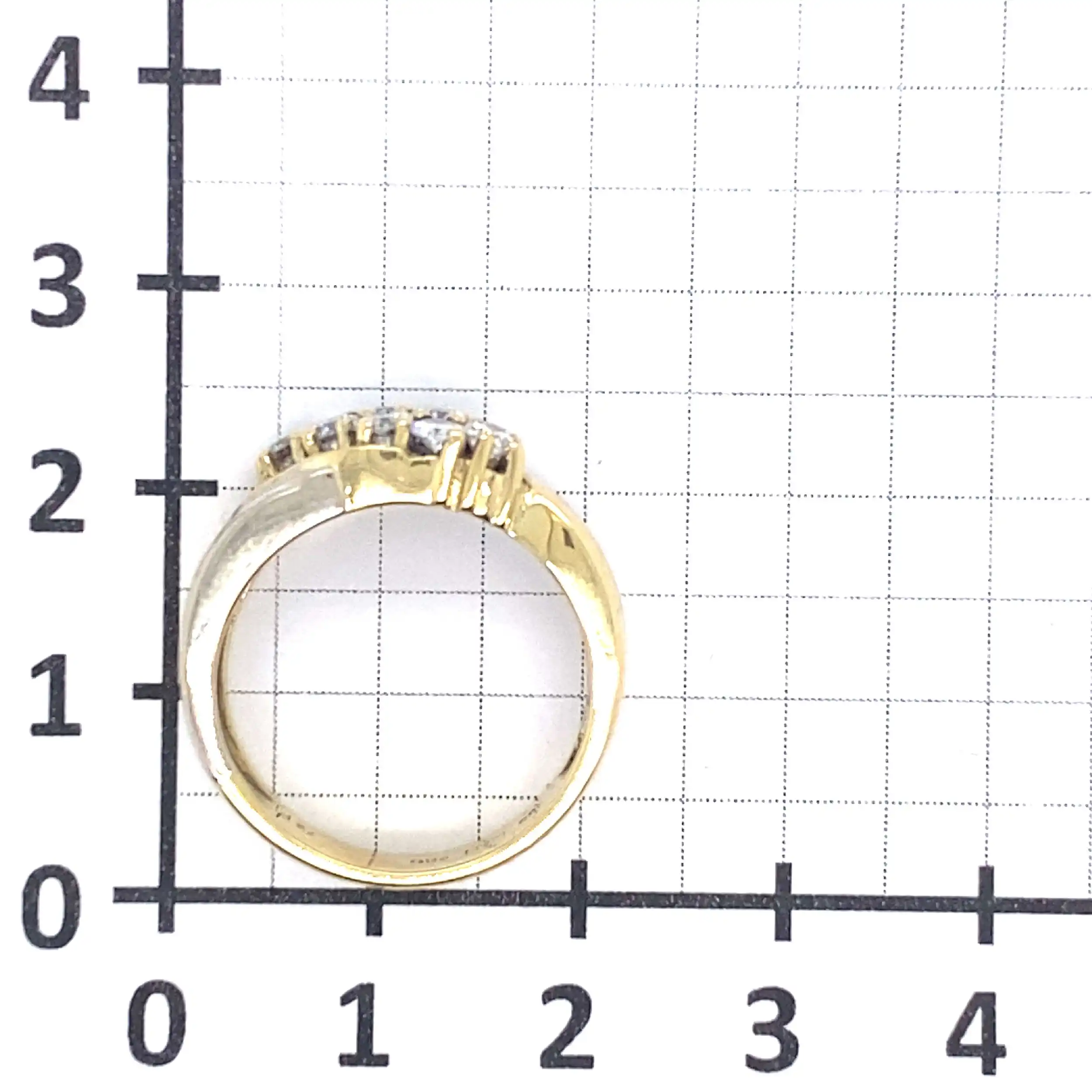 Ring Bicolor Brillanten, graviert mit 0,72ct Ring Bicolor Brillanten, graviert mit 0,72ct