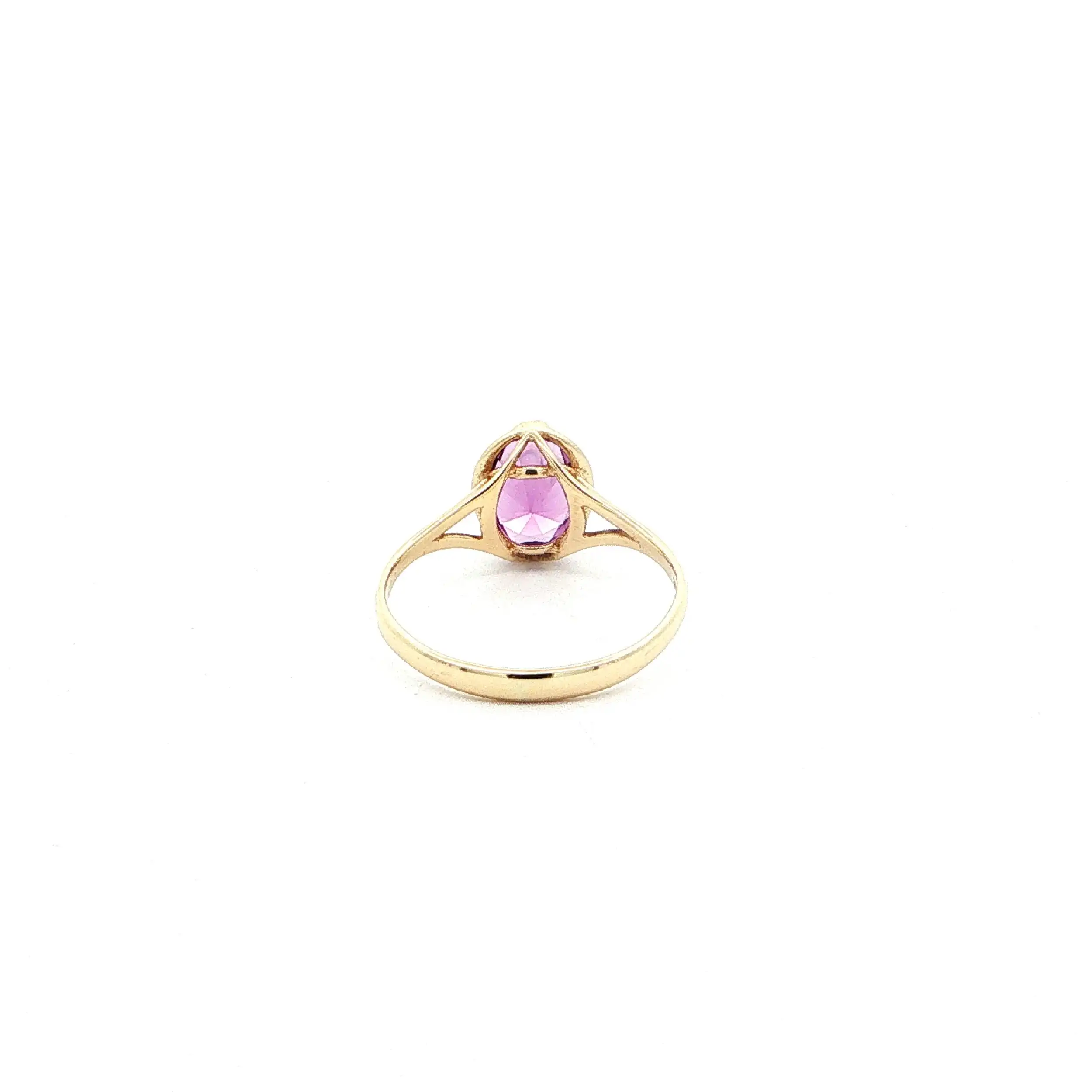 Ring Gelbgold mit Amethyst