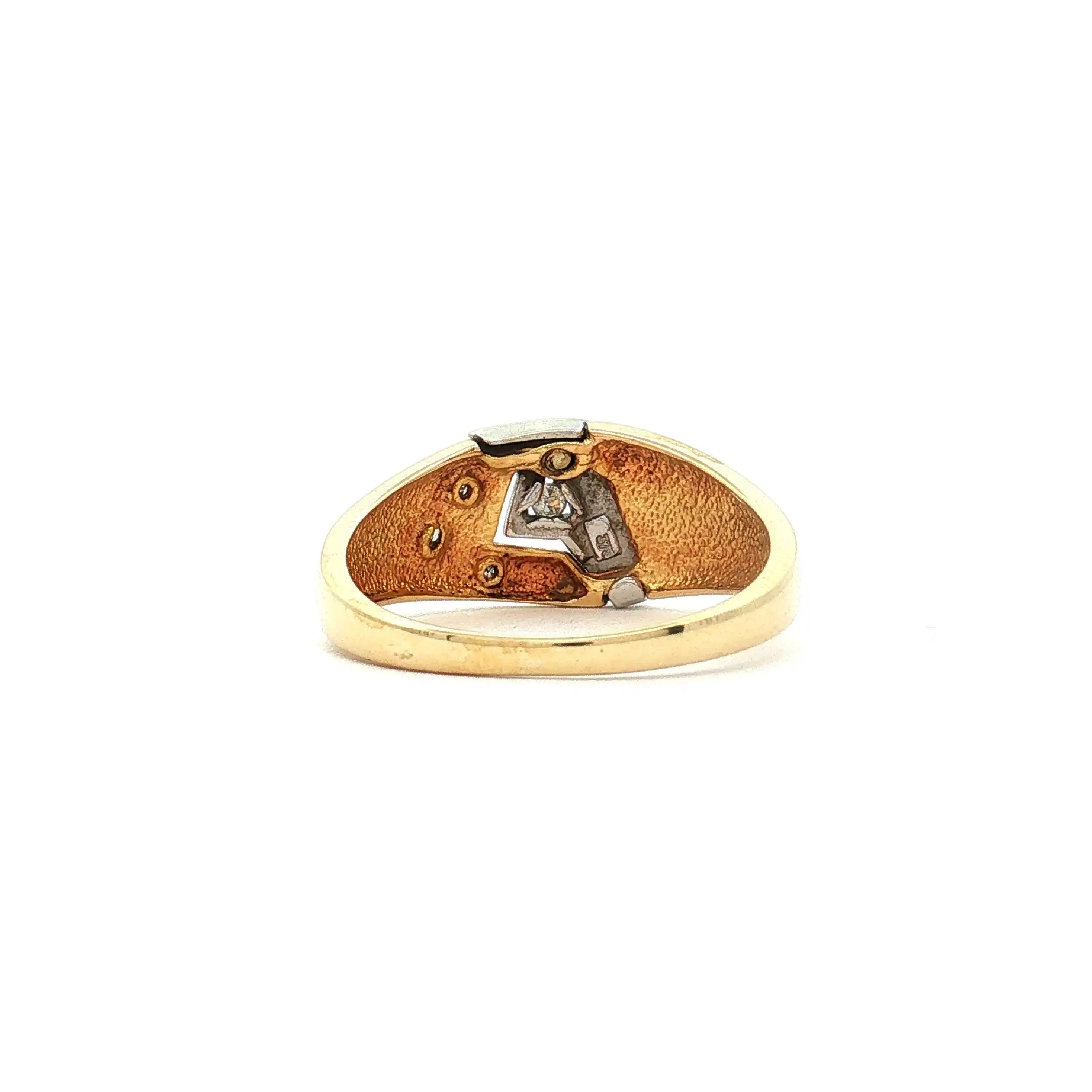Ring Bicolor mit Diamanten