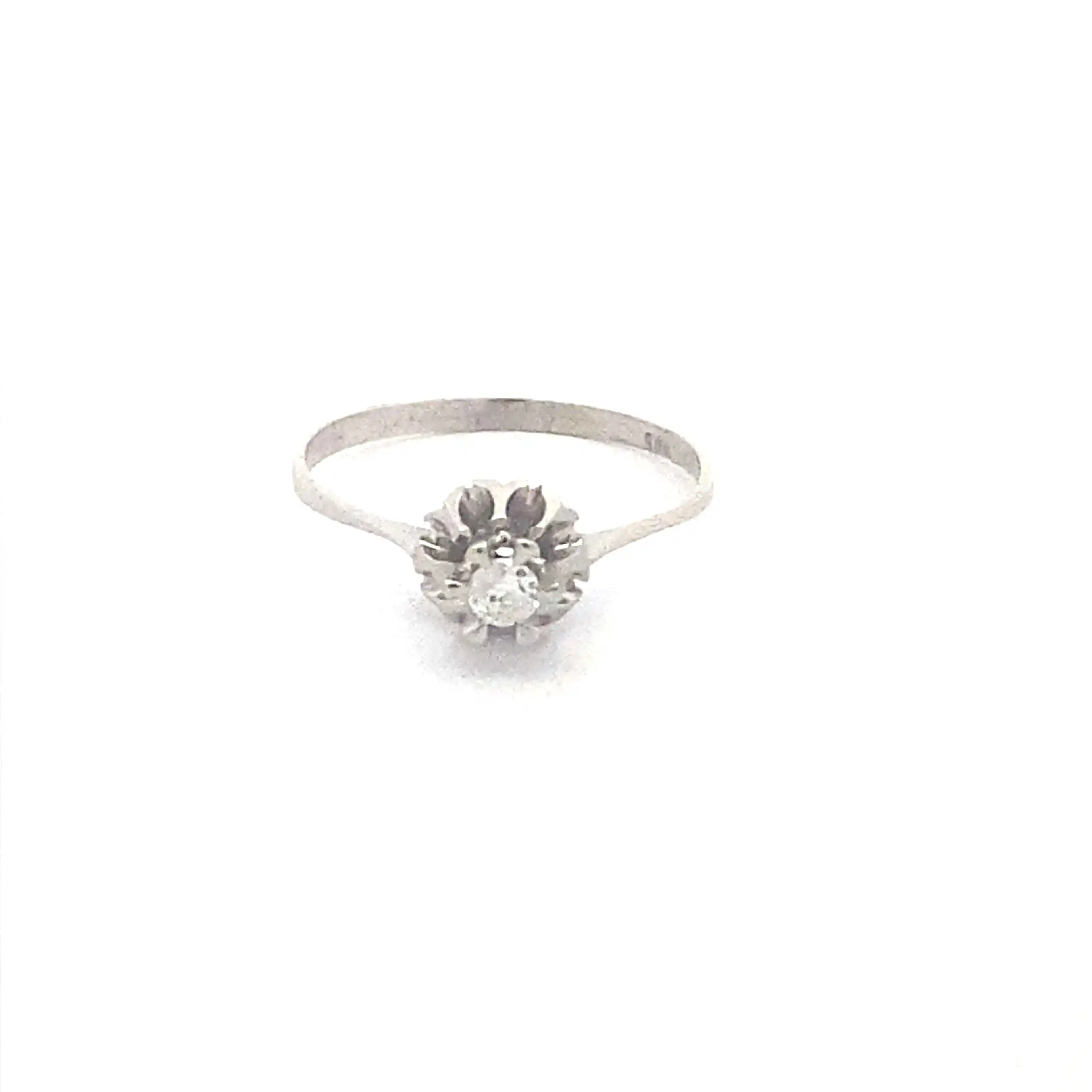 Ring Weißgold mit Solitär Brillant Ring Weißgold mit Solitär Brillant