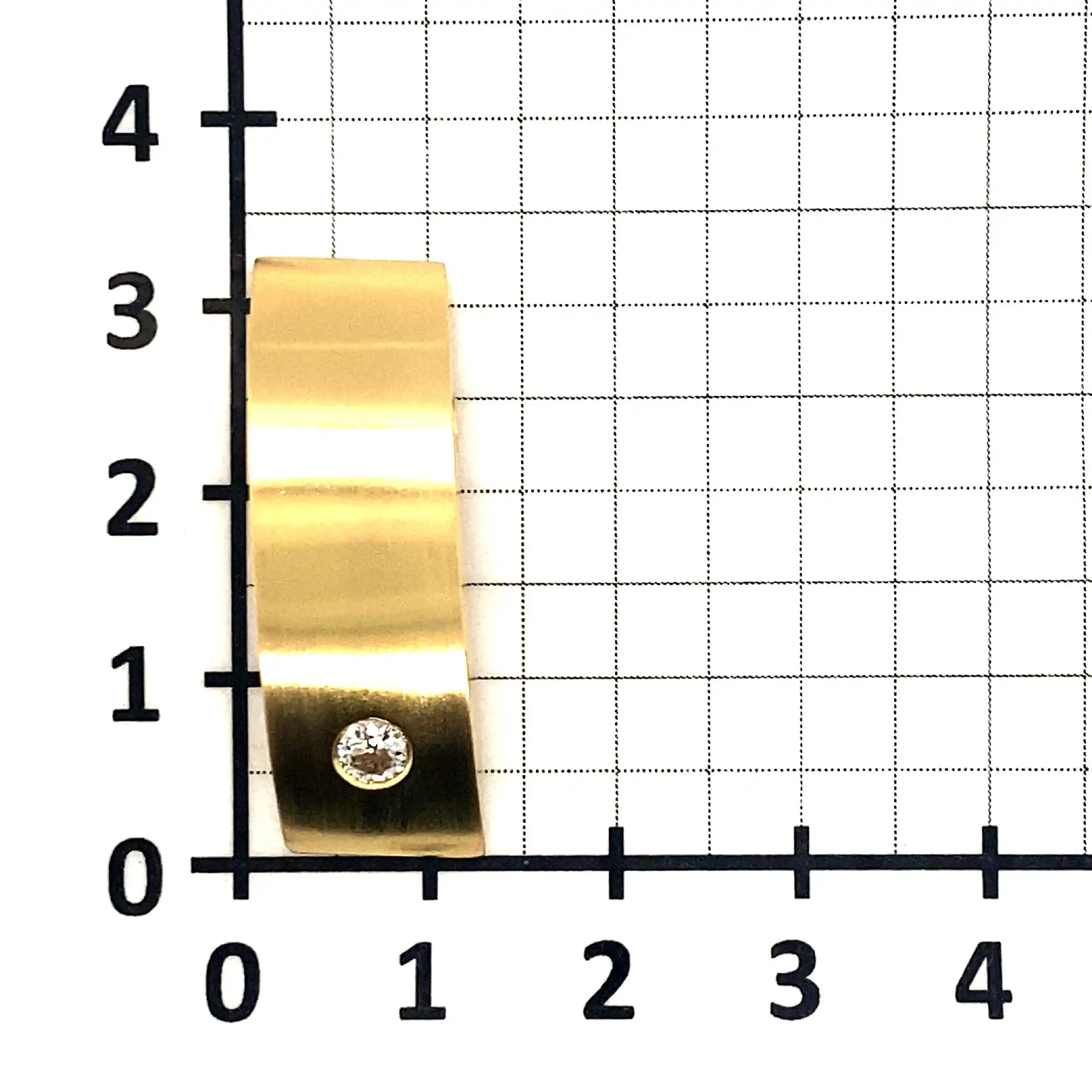 Anhänger Gelbgold mit Brillant, teils mattiert Anhänger Gelbgold mit Brillant, teils mattiert