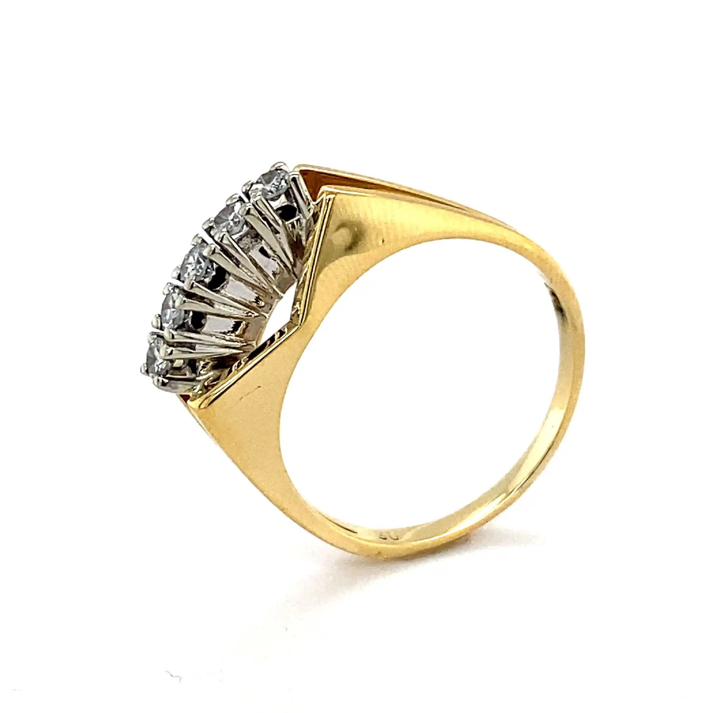 Ring Bicolor mit Diamanten Ring Bicolor mit Diamanten
