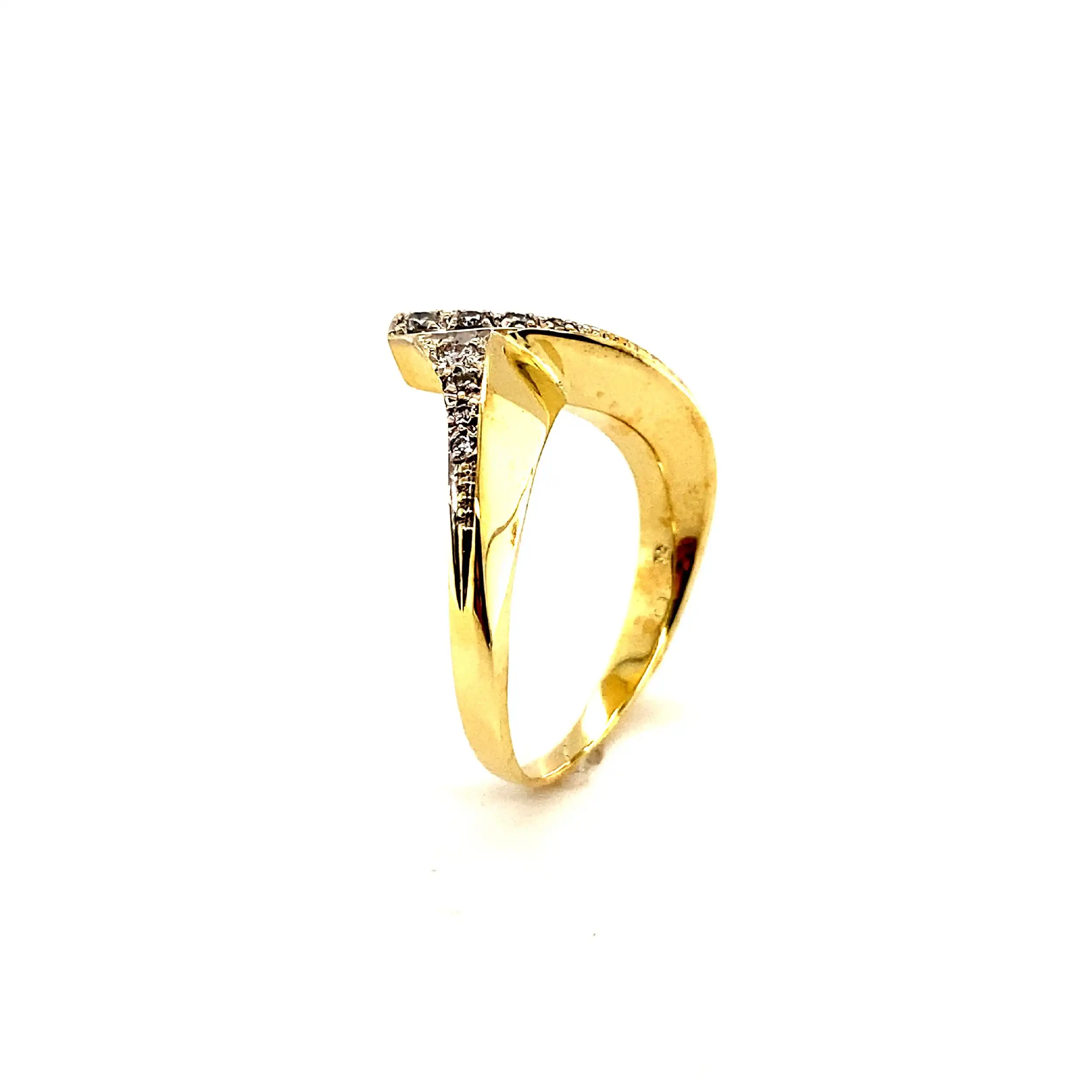 Ring Gelbgold mit Brillanten