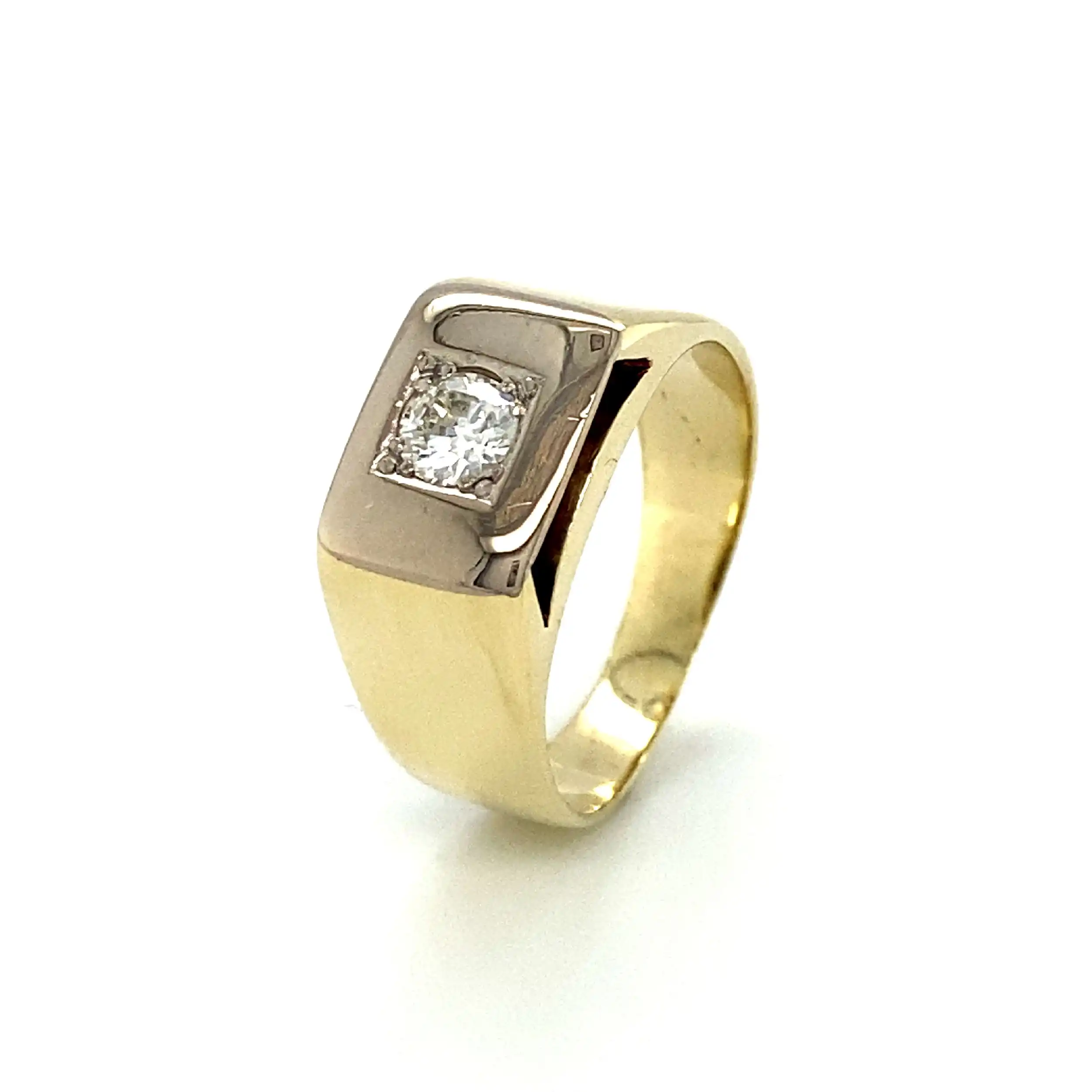 Ring Gelbgold mit Brillant Ring Gelbgold mit Brillant