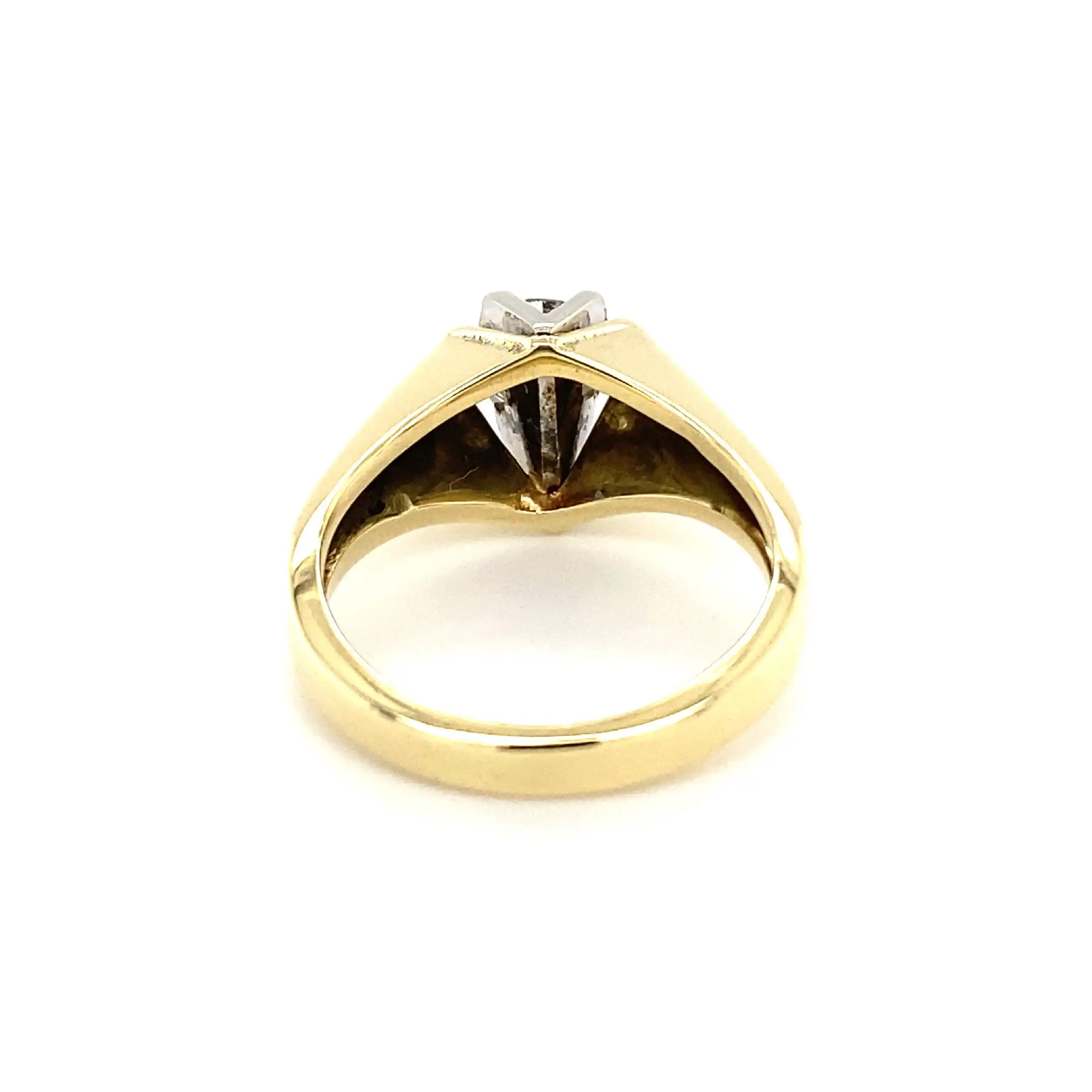 Ring Bicolor mit Altschliff-Brillant Ring Bicolor mit Altschliff-Brillant