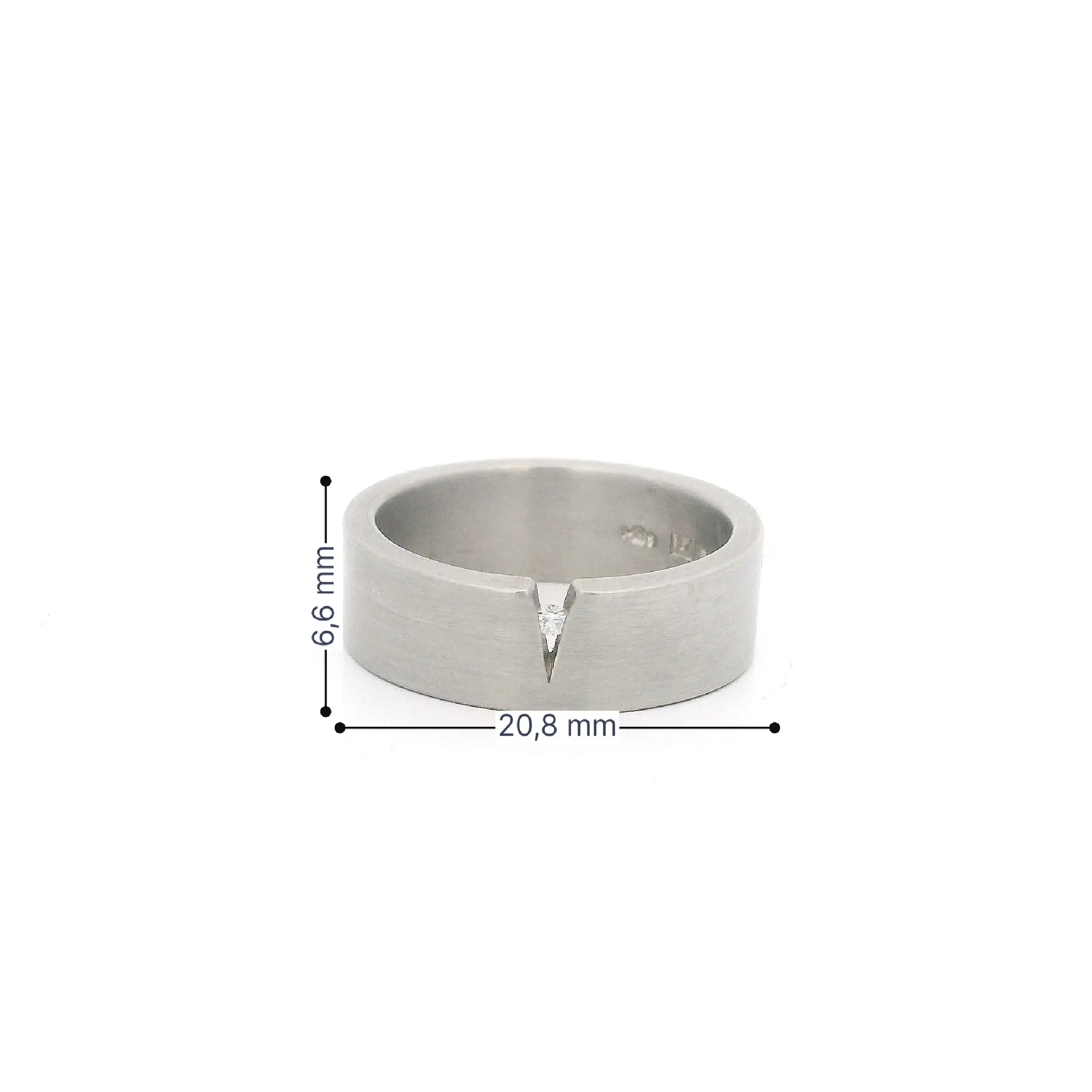 Ring Platin Niessing Kereb mit Brillant Ring Platin Niessing Kereb mit Brillant