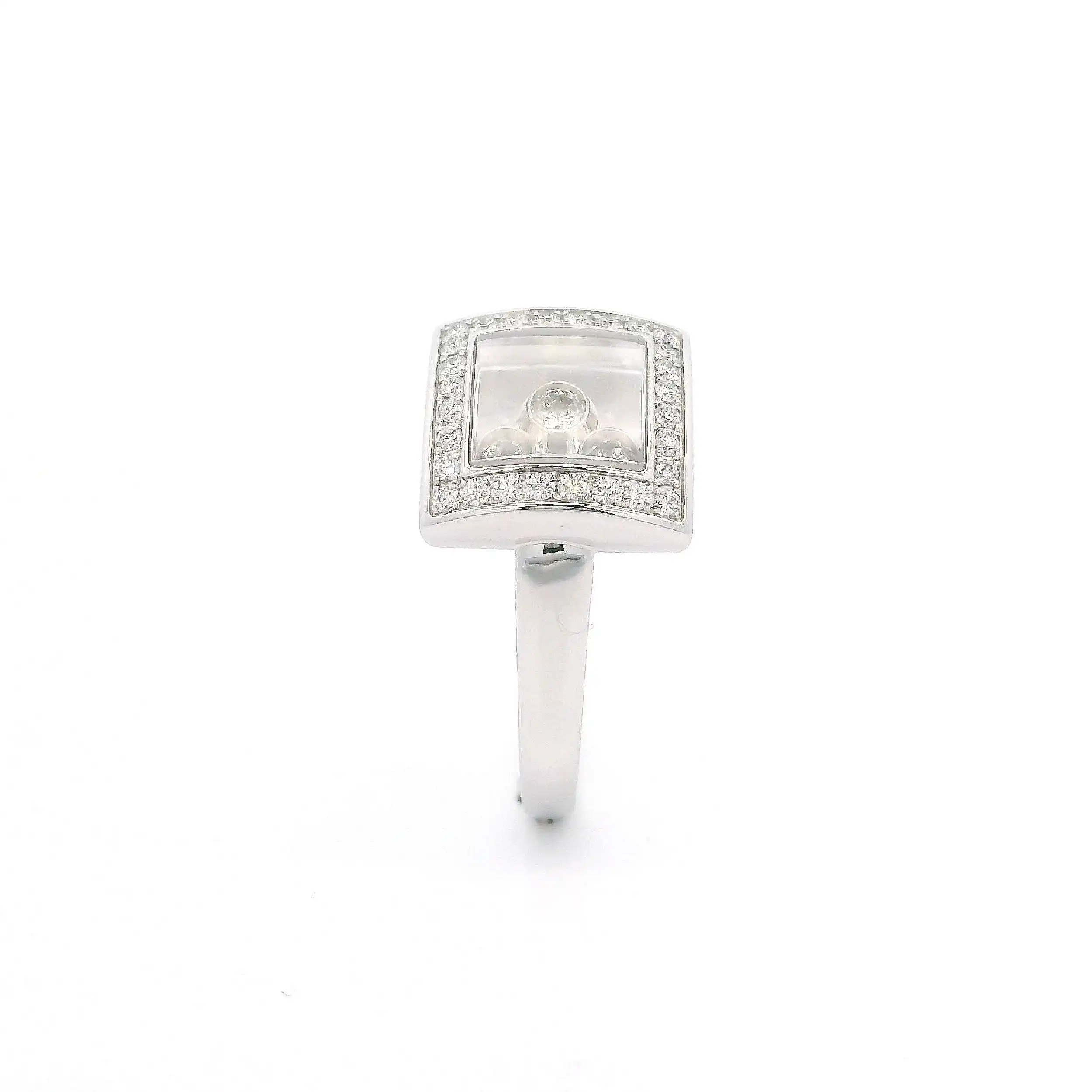 Ring Weißgold Chopard Happy Diamonds mit Box und Papieren Ring Weißgold Chopard Happy Diamonds mit Box und Papieren