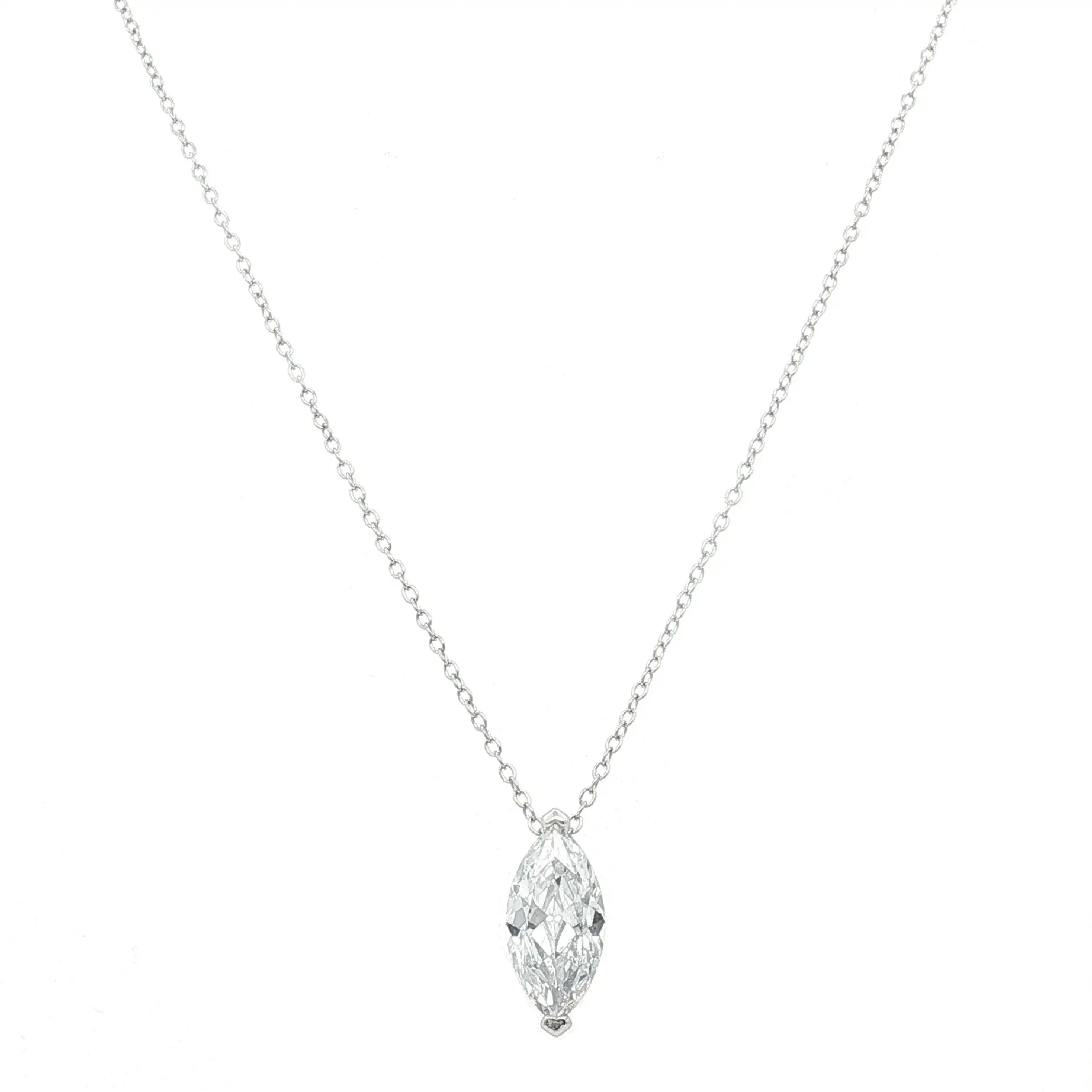 Ankercollier Silber mit Navettezirkonia Ankercollier Silber mit Navettezirkonia