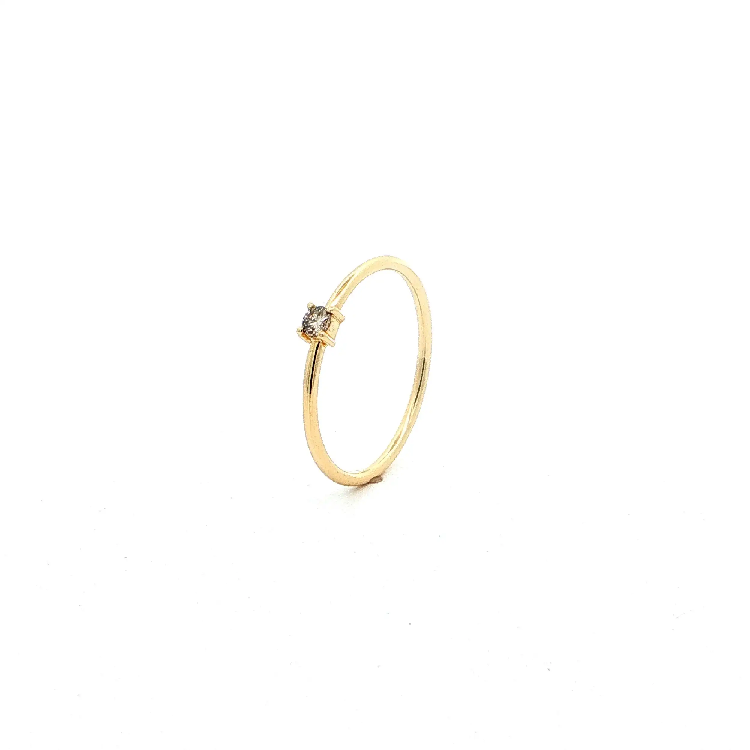 Ring Gelbgold mit Brillant